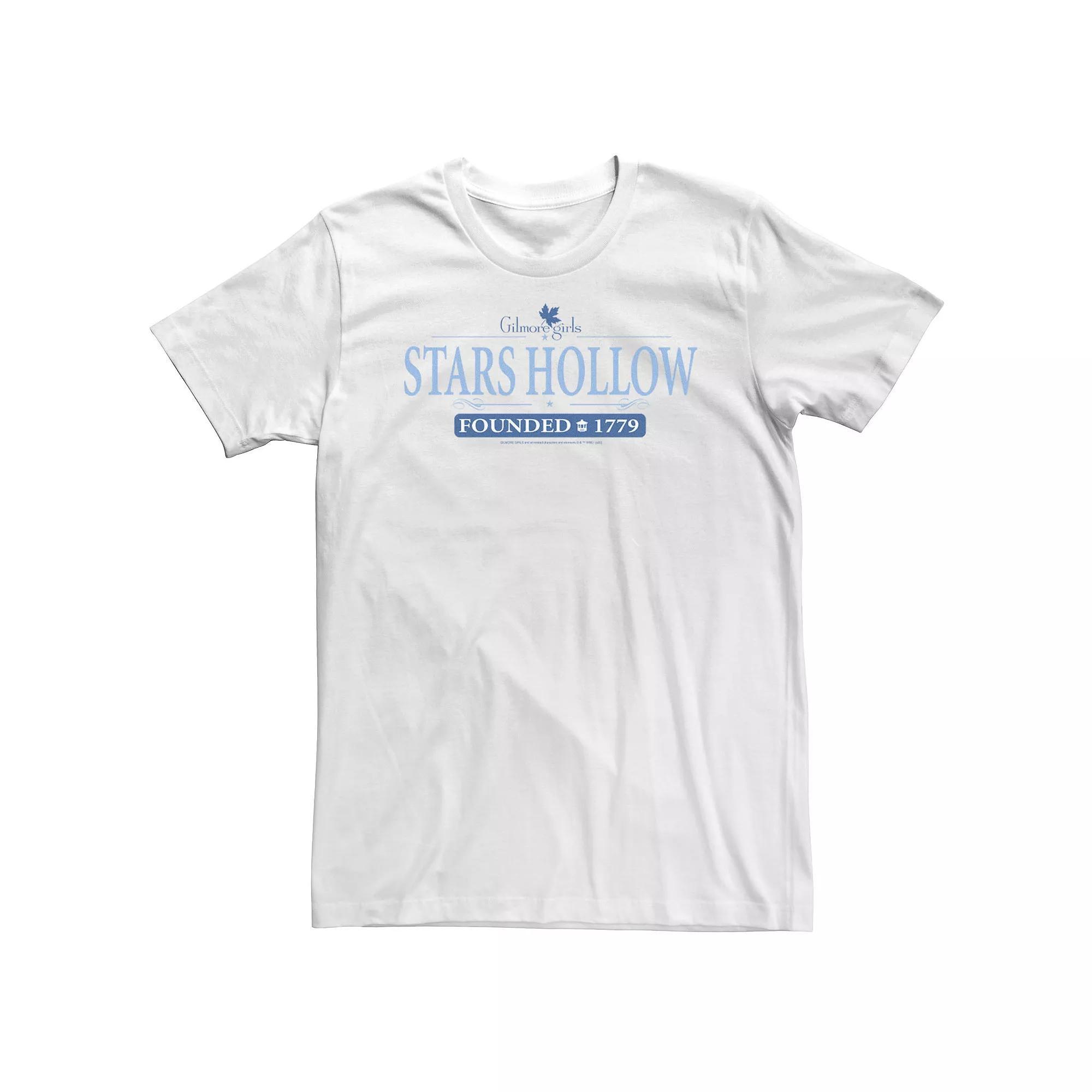 Big & Tall Gilmore Girls Stars Hollow Founded 1779 Tee, Men's, Size: 3XL, White Product Image
