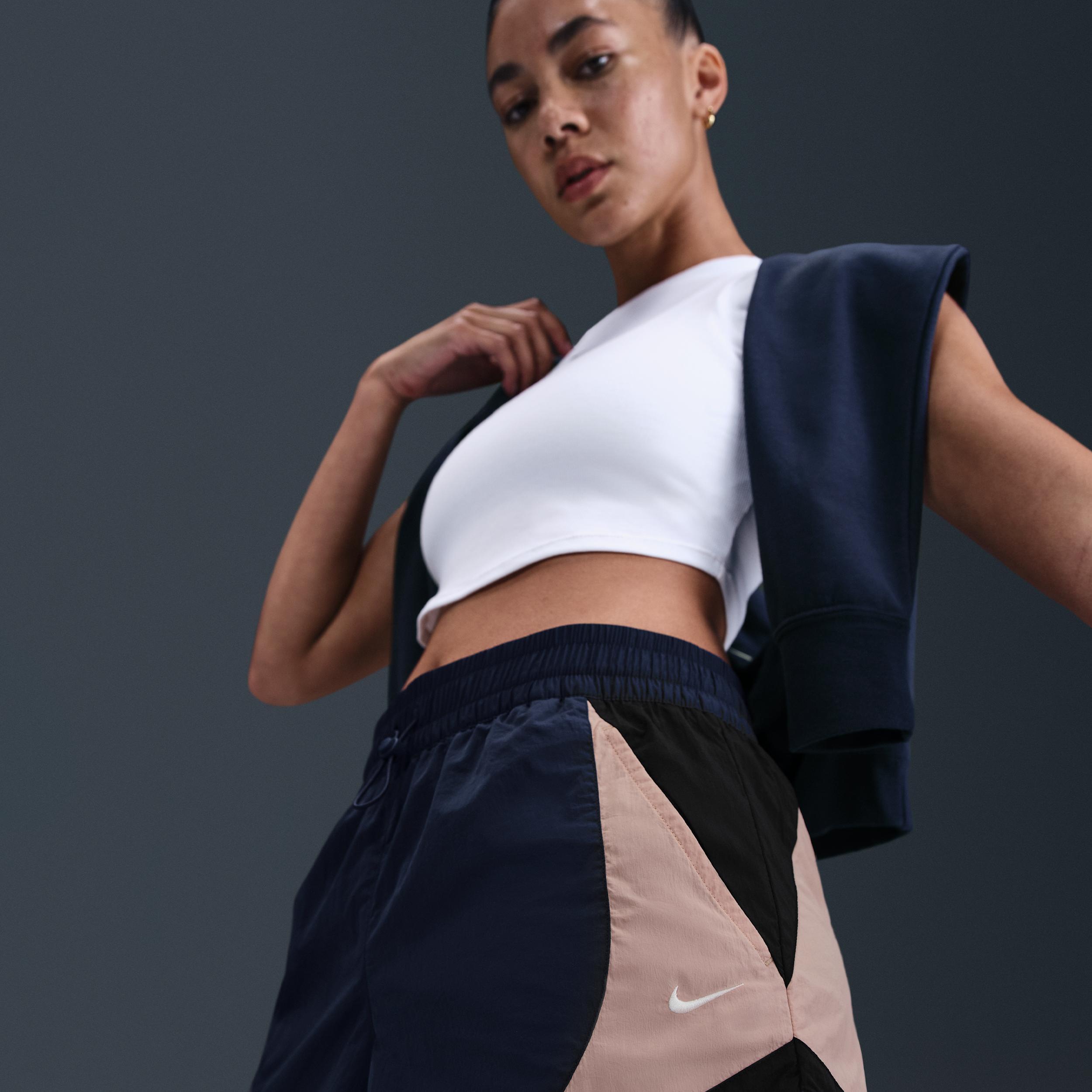 Women's Nike Sportswear Mid-Rise Loose 3" Track Shorts Product Image