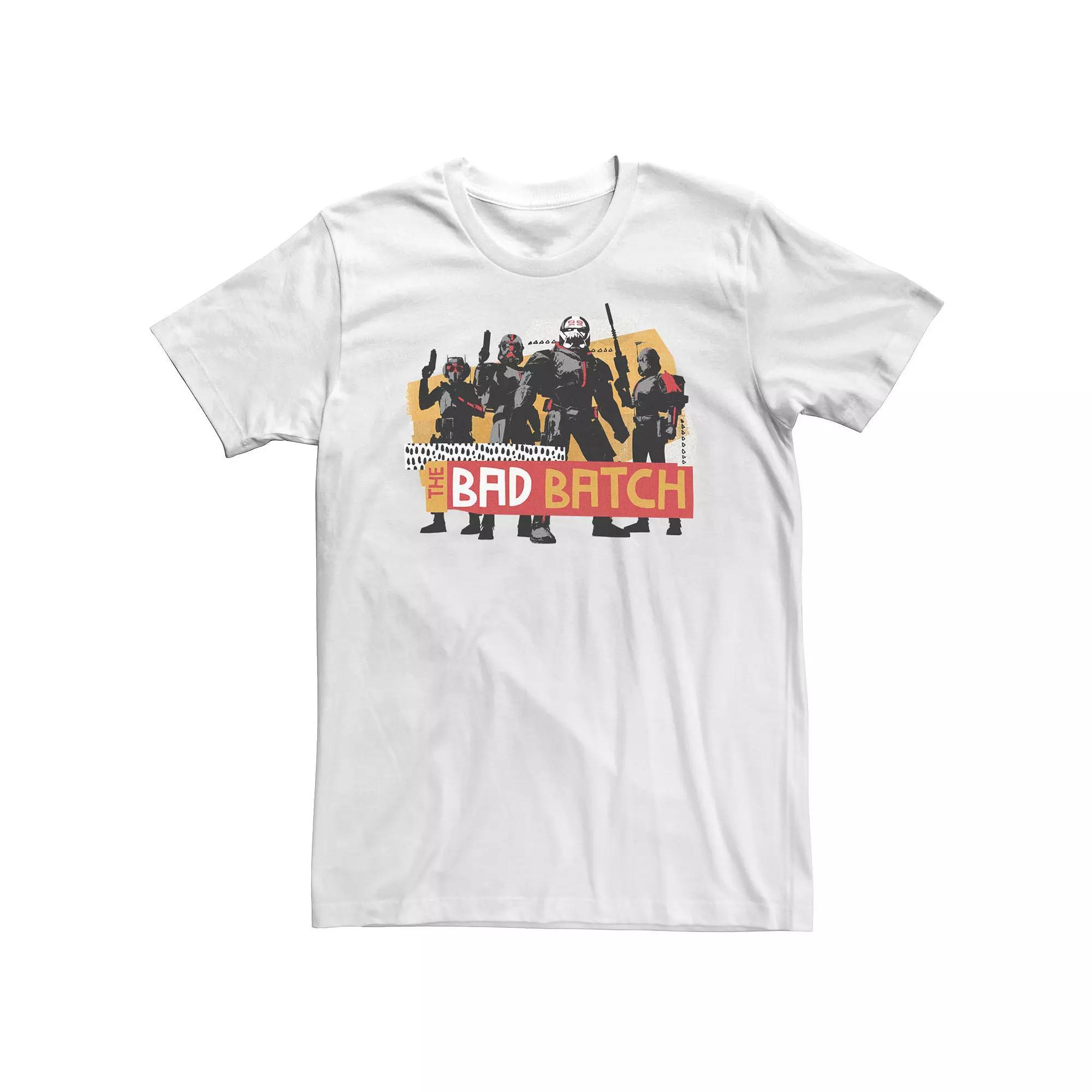Big & Tall Star Wars Bad Batch Tee, Men's, Size: 4XL, White Product Image