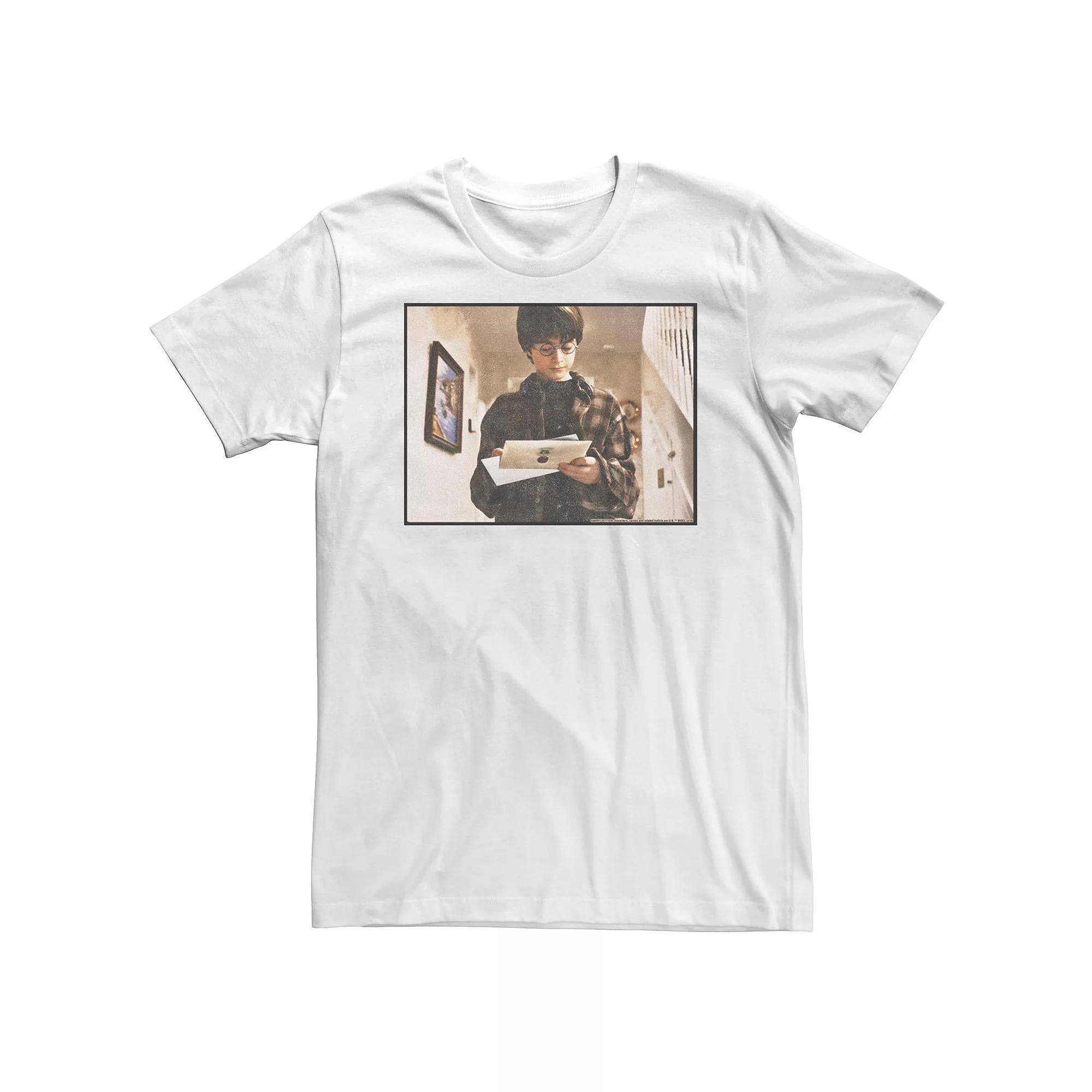 Big & Tall Harry Potter Hogwarts Letter Portrait Tee, Men's, Size: 3XL Tall, White Product Image
