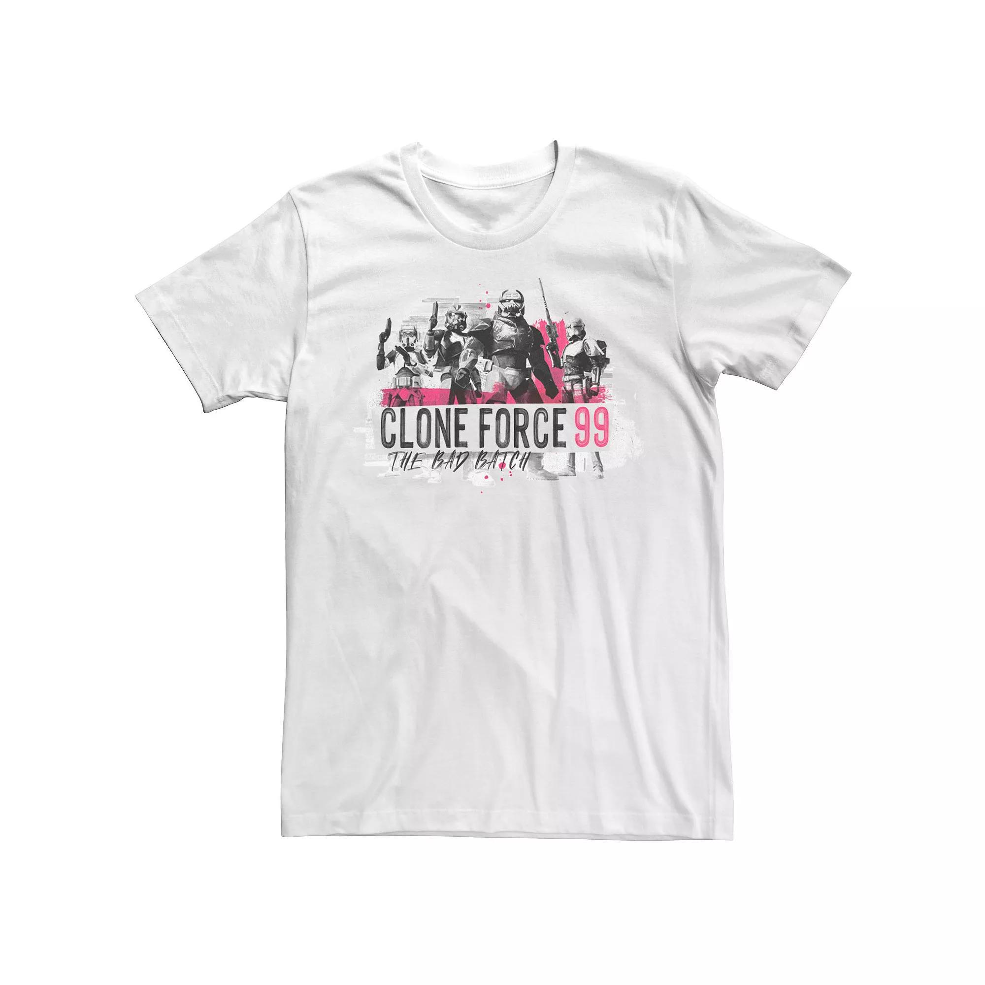 Men's Star Wars: The Clone Wars Clone Force 99 Tee, Size: XL, White Product Image