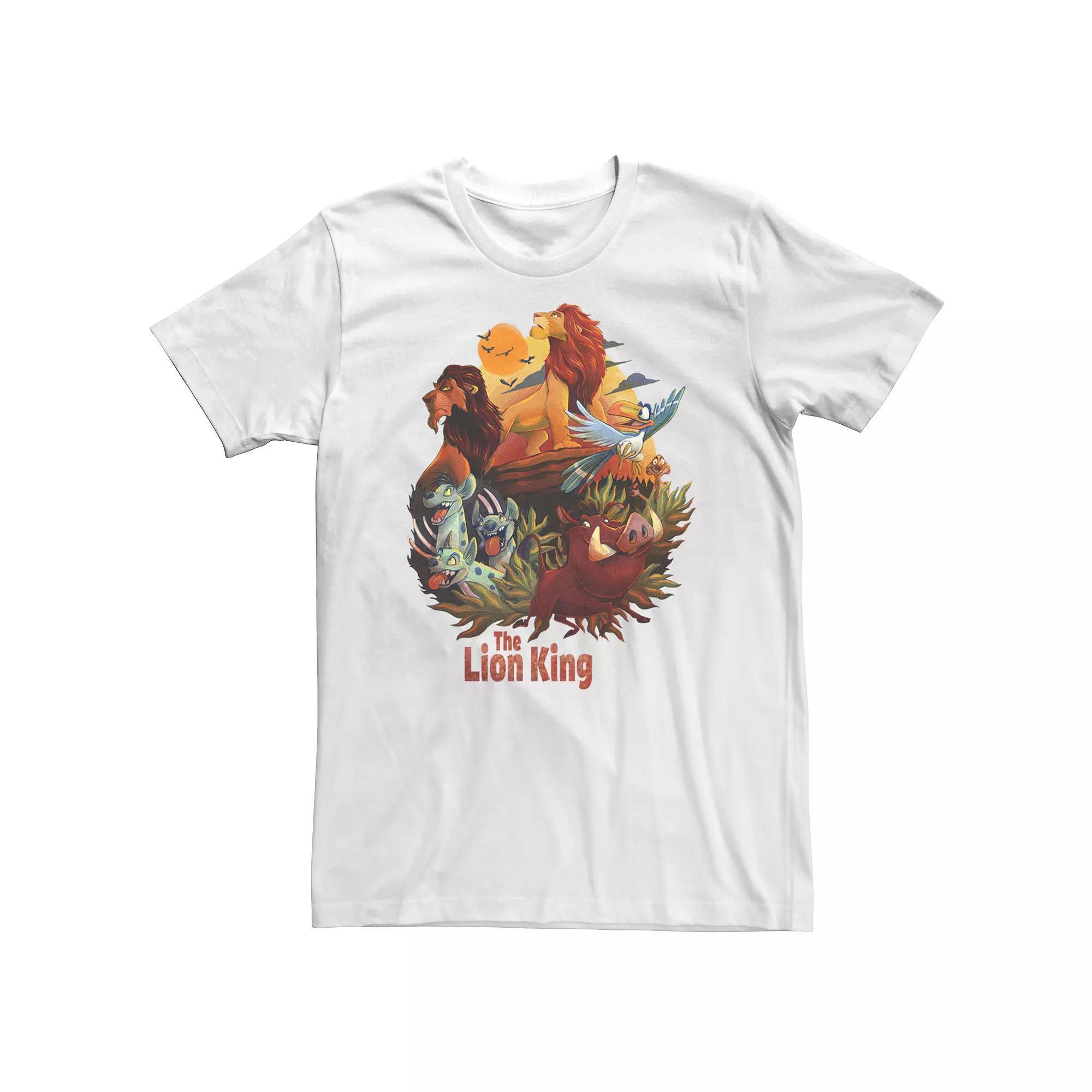 Disney's The Lion King Big & Tall Main Cast Poster Tee, Men's, Size: 3XL, White Product Image