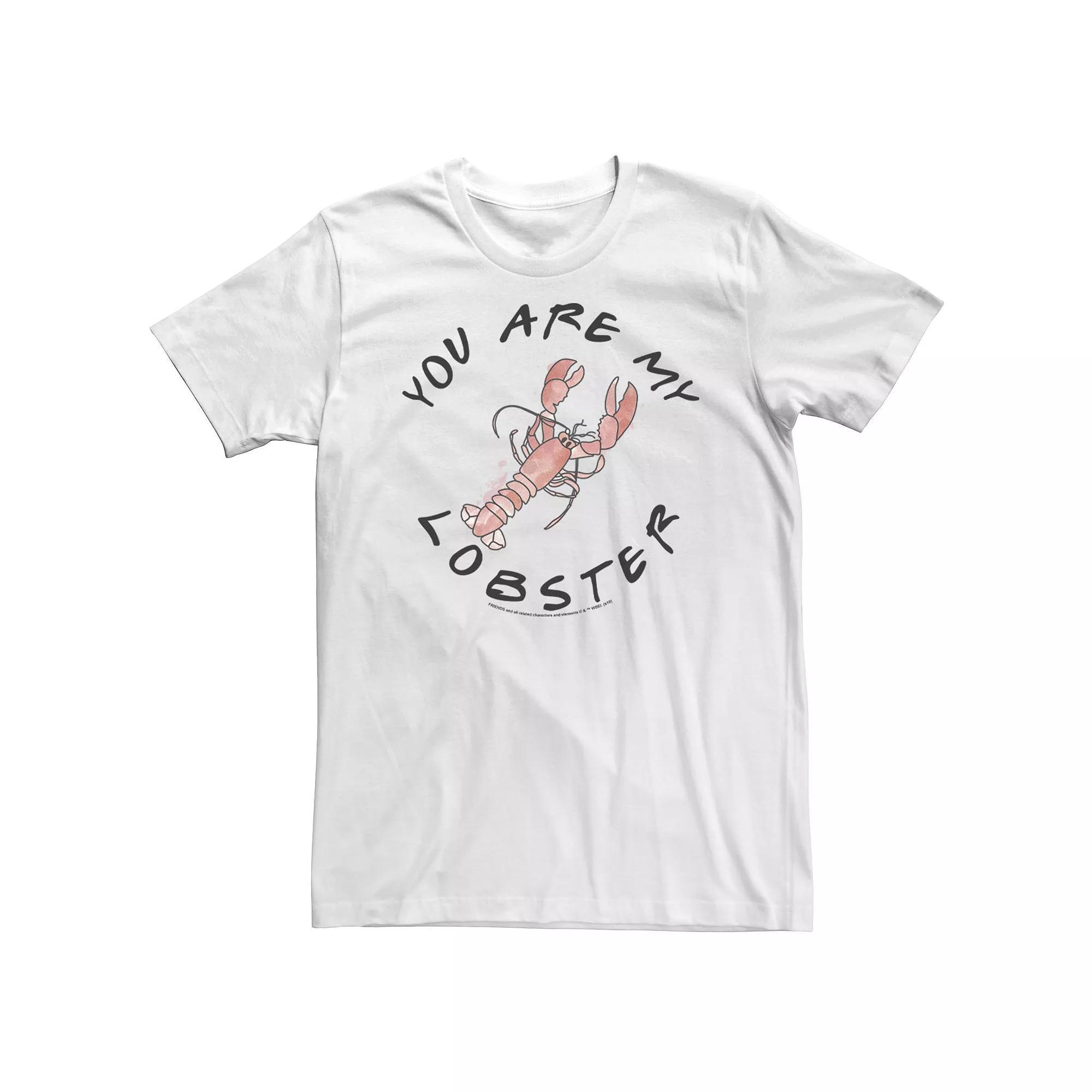 Big & Tall Friends "You Are My Lobster" Tee, Men's, Size: XLT, White Product Image