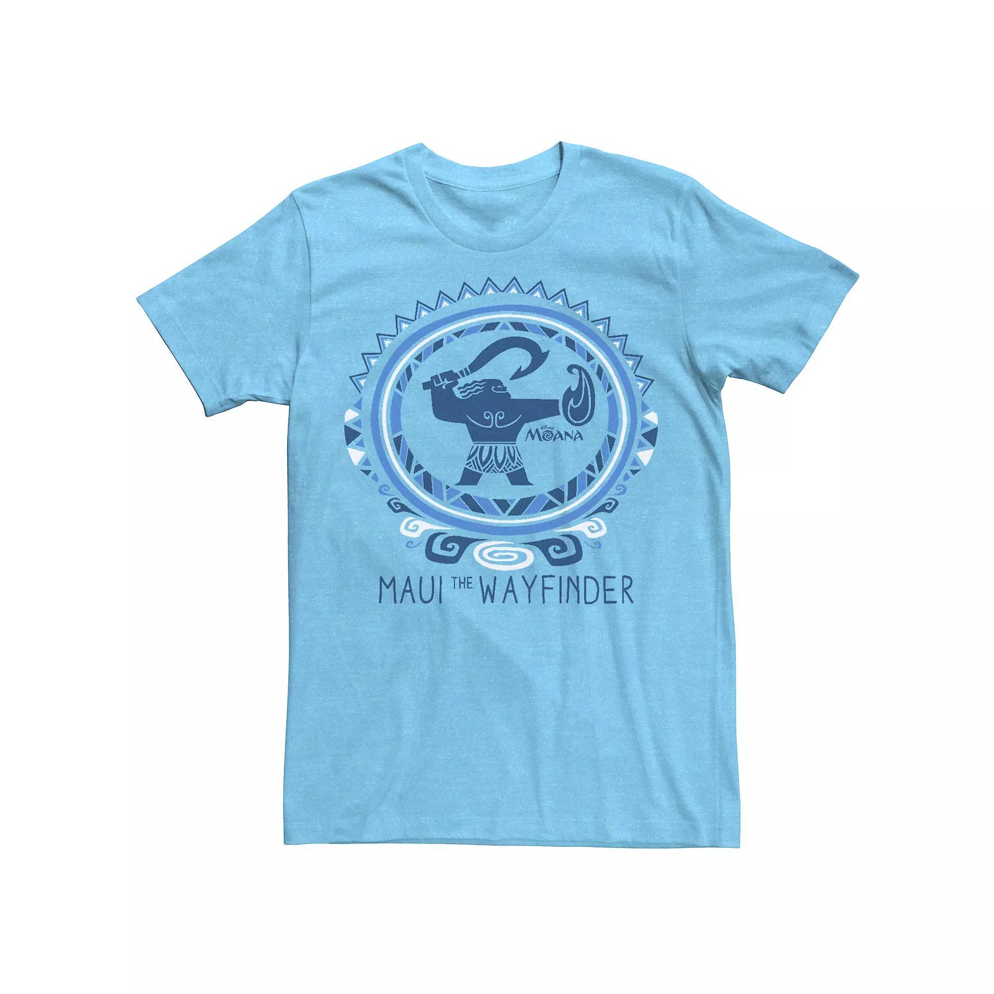 Disney's Moana Maui Men's The Wayfinder Tee, Size: Medium, Light Blue Product Image