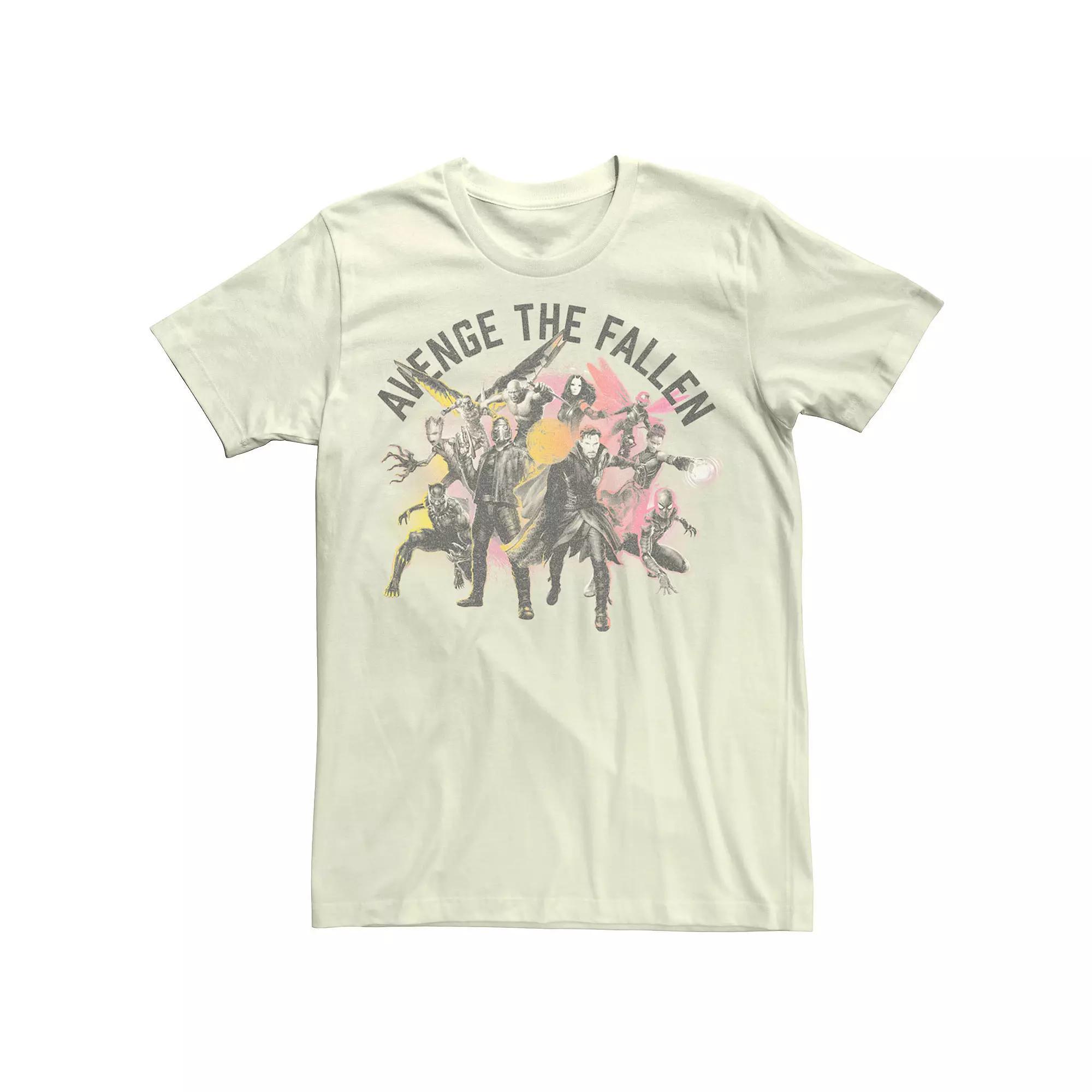Mens Marvel Avengers Endgame Avenge The Fallen Group Shot Tee Product Image