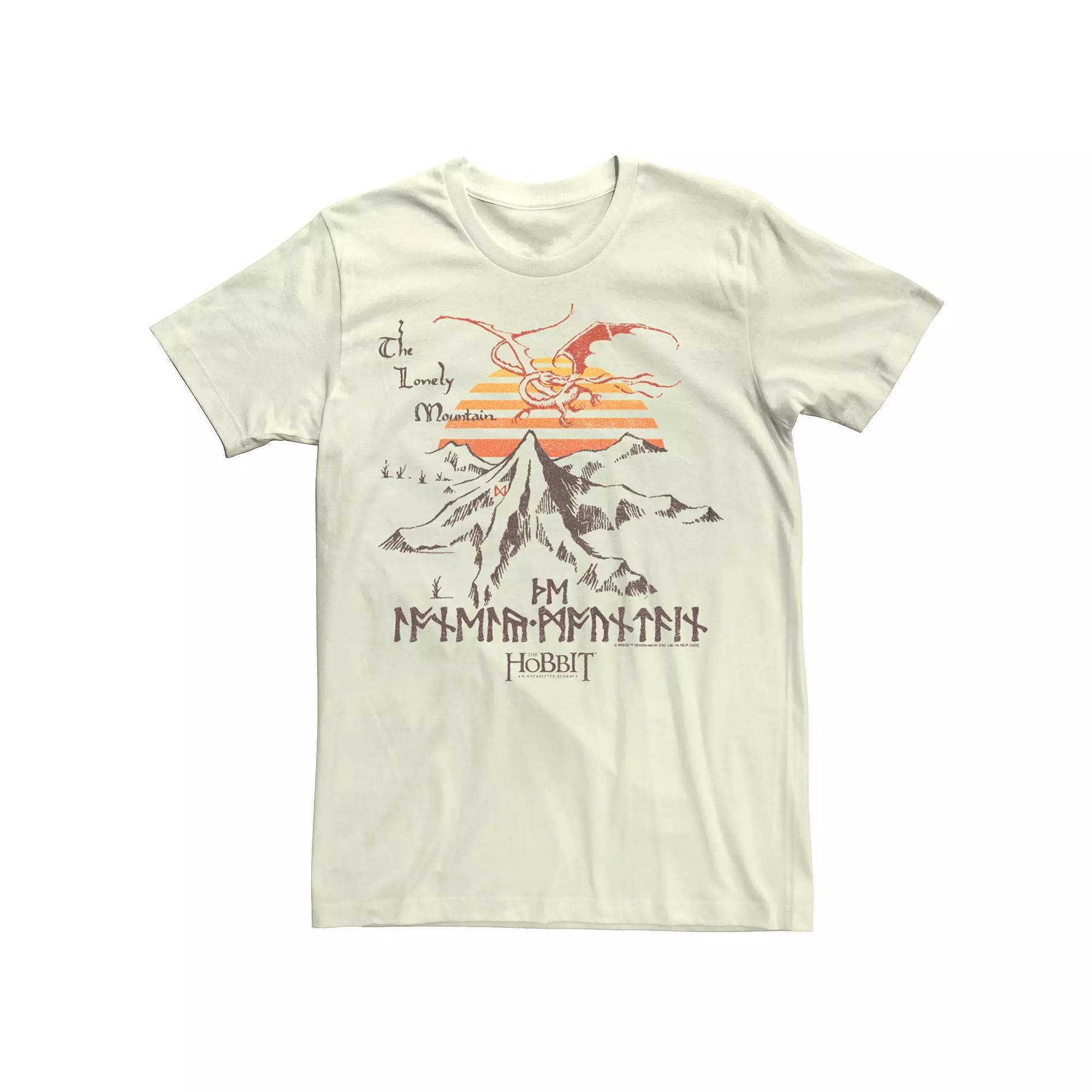 Men's The Hobbit Lonely Mountain Draw Tee, Size: Medium, Natural Product Image