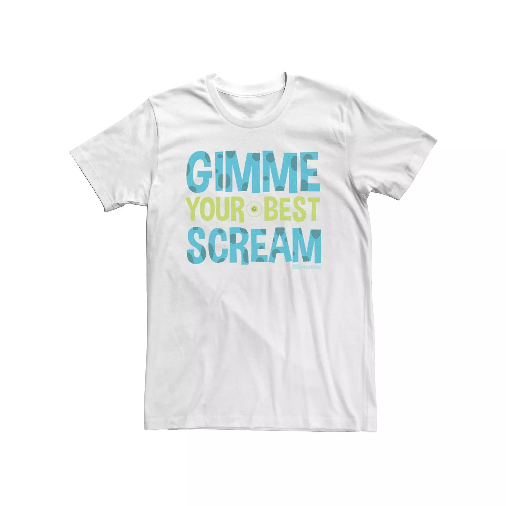Men's Disney Pixar Monsters University Best Scream Tee, Size: XXL, White Product Image