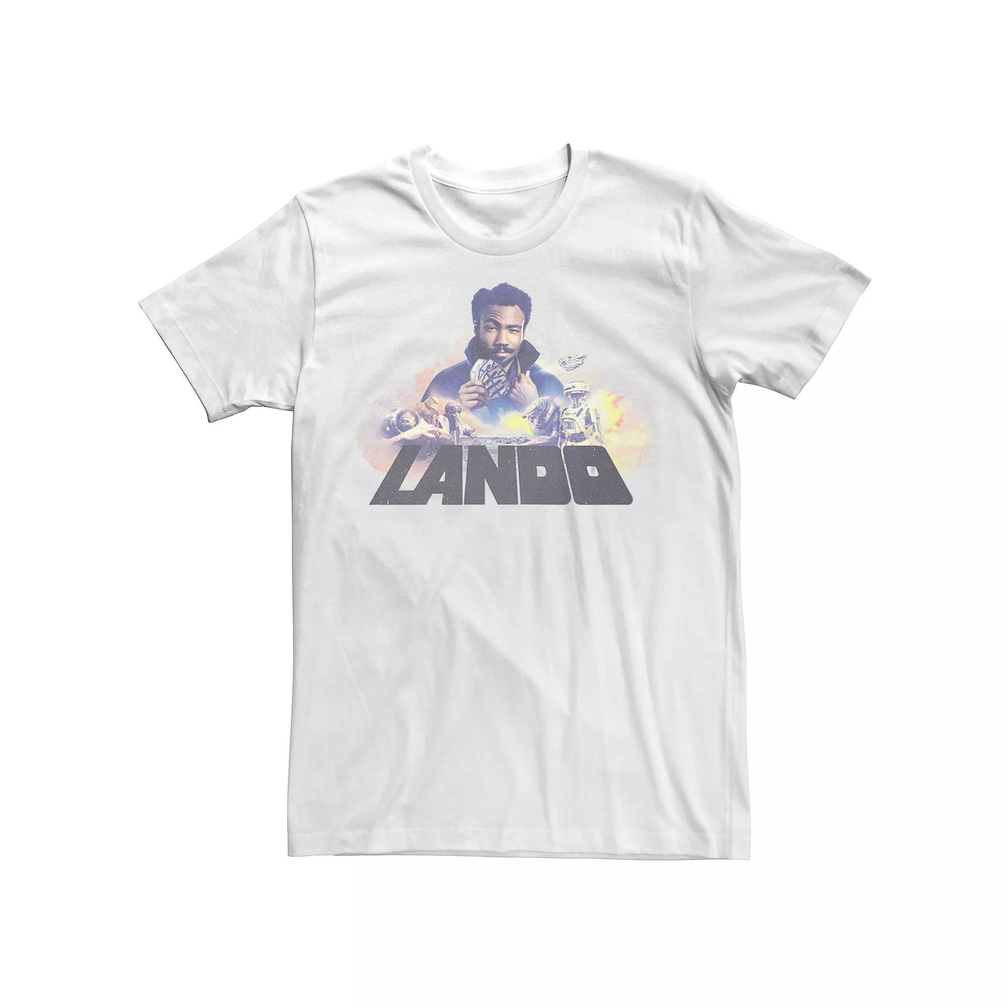 Men's Star Wars Lando Calrissian Collage Tee, Size: 3XL, White Product Image
