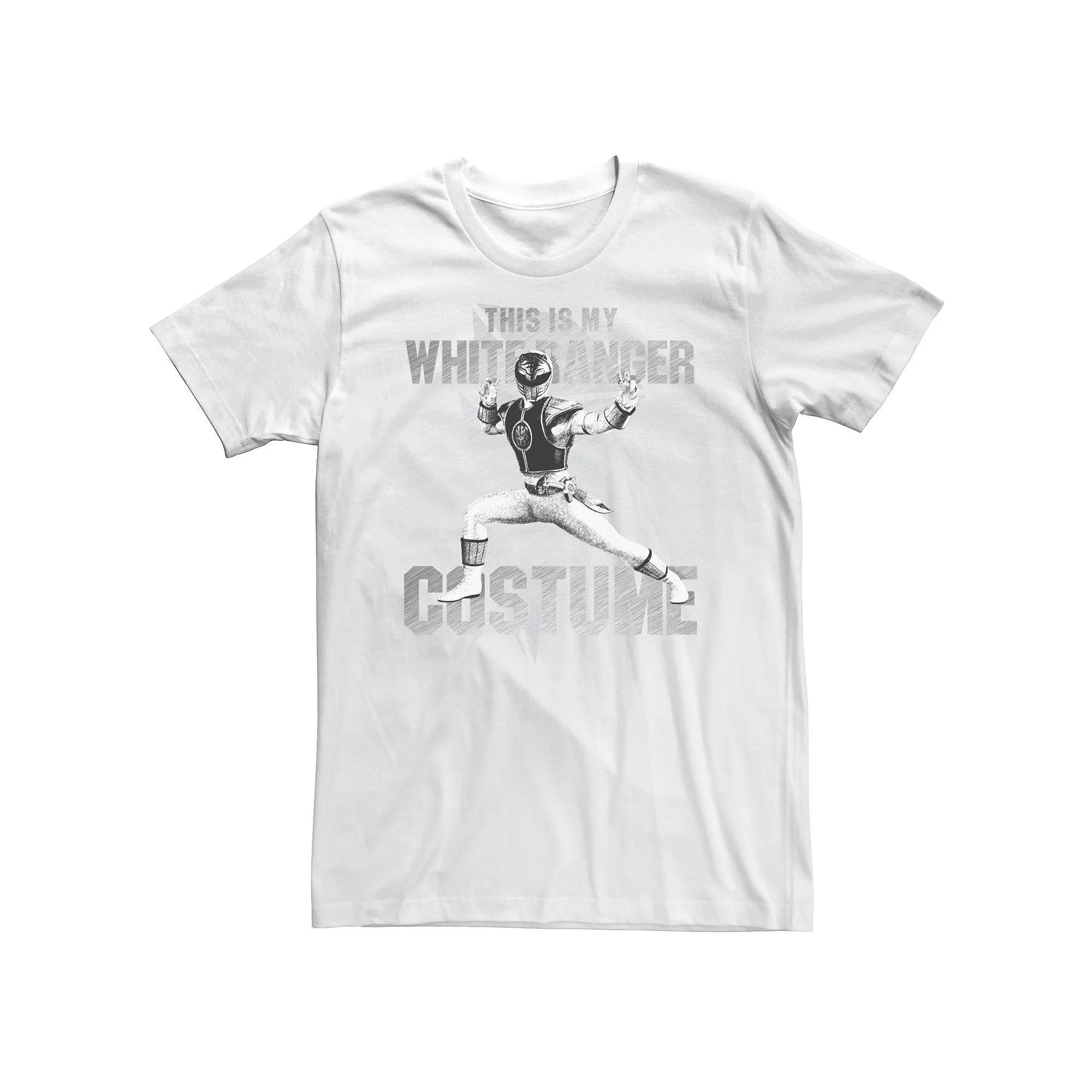 Big & Tall Power Rangers White Ranger Halloween Costume Tee, Men's, Size: 4XL Product Image