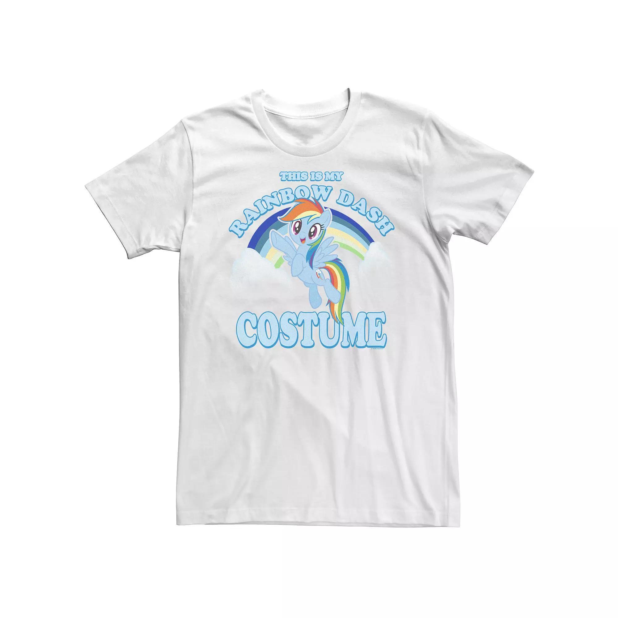 Big & Tall My Little Pony Rainbow Dash Halloween Costume Tee, Men's, Size: 4XL, White Product Image