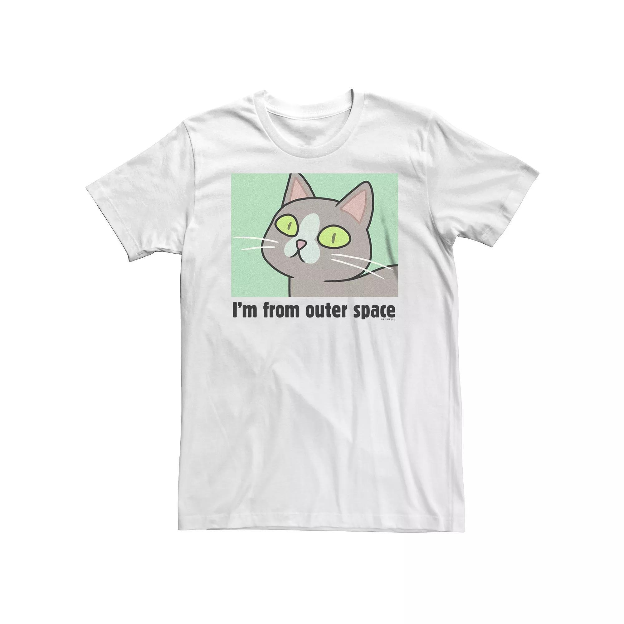 Big & Tall Rick And Morty From Outer Space Tee, Men's, Size: 3XL Tall, White Product Image
