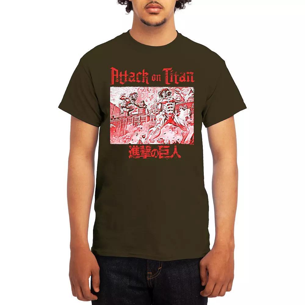 Men's Attack on Titan Action Fight Titan Clouds Tee, Boy's, Size: XXL, Lt Blue Product Image