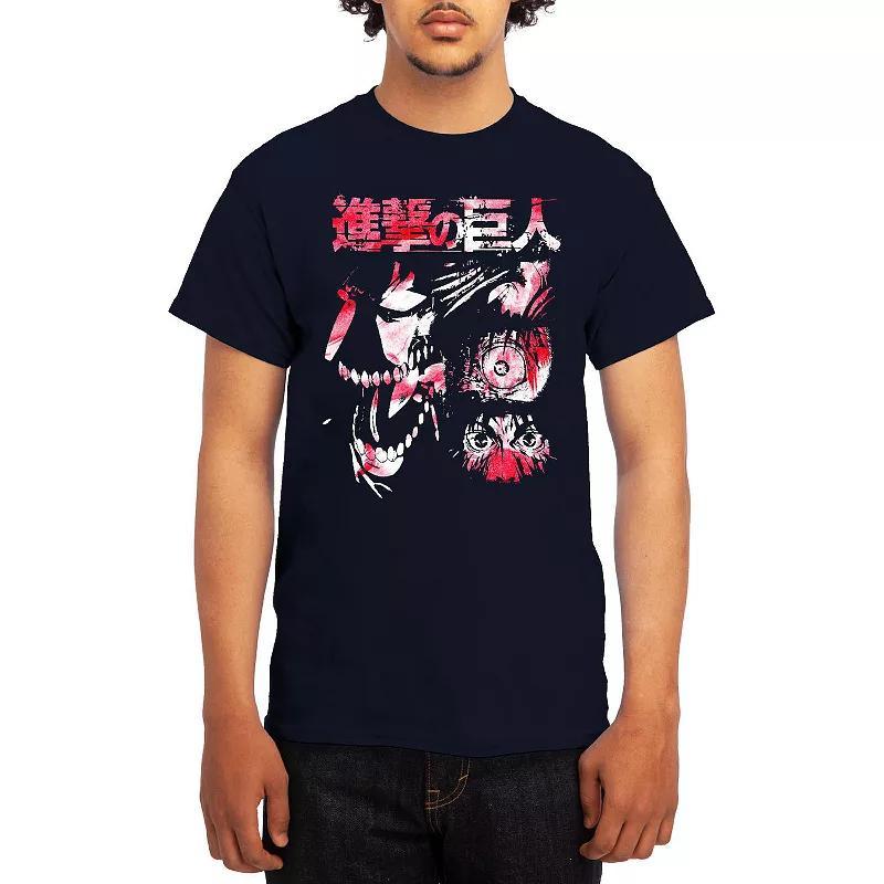 Men's Attack on Titan Sketch Design Group Tee, Boy's, Size: XL, Blue Product Image