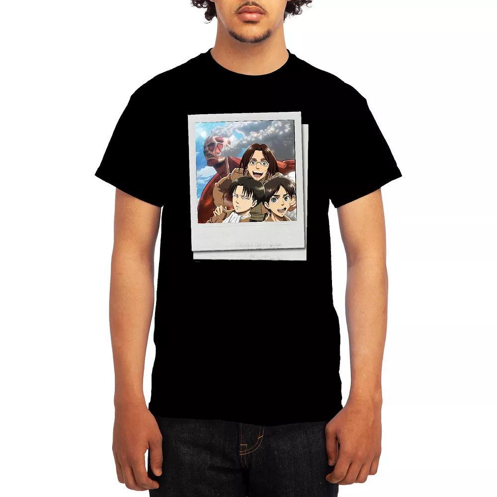 Men's Attack on Titan Group Instant Photo Tee, Boy's, Size: Medium, Blue Product Image