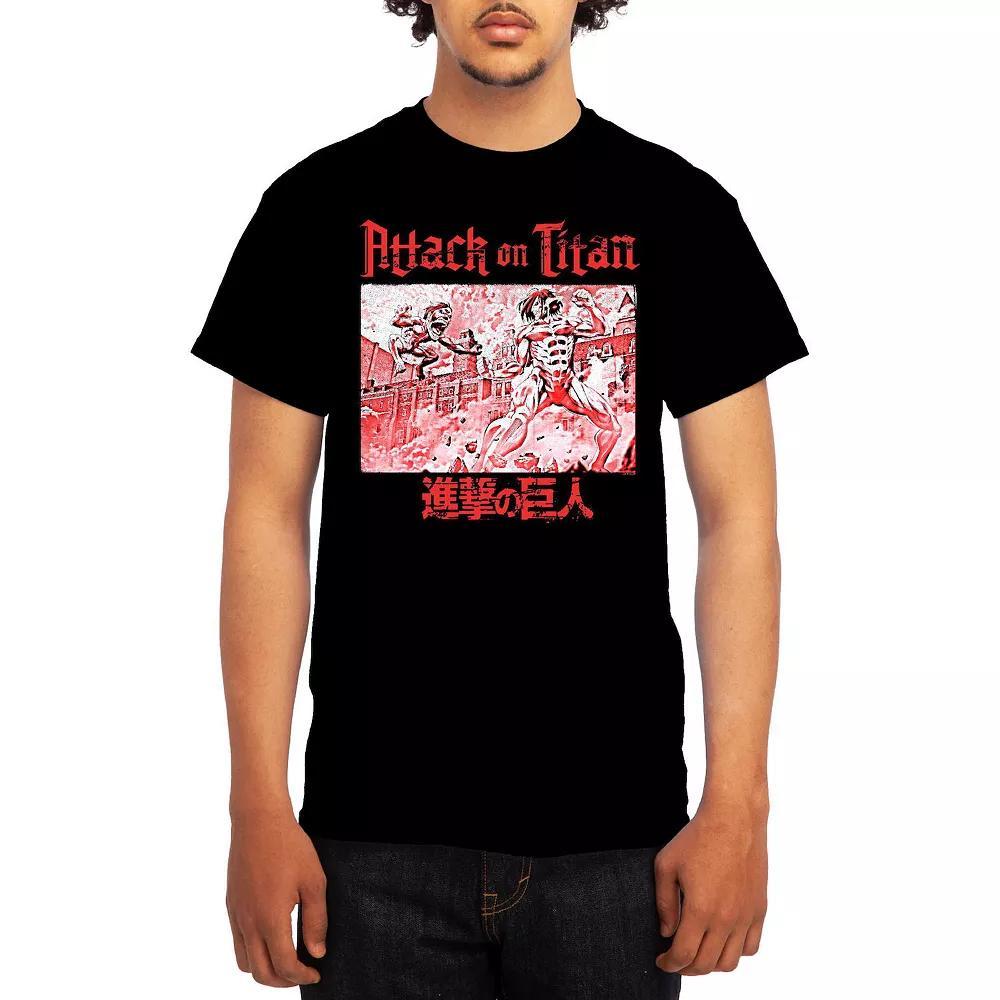 Men's Attack on Titan Red Titan Versus Titan Tee, Boy's, Size: Medium, Blue Product Image