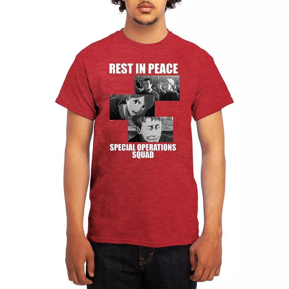 Mens Attack on Titan Rest in Peace Squad Tee Product Image