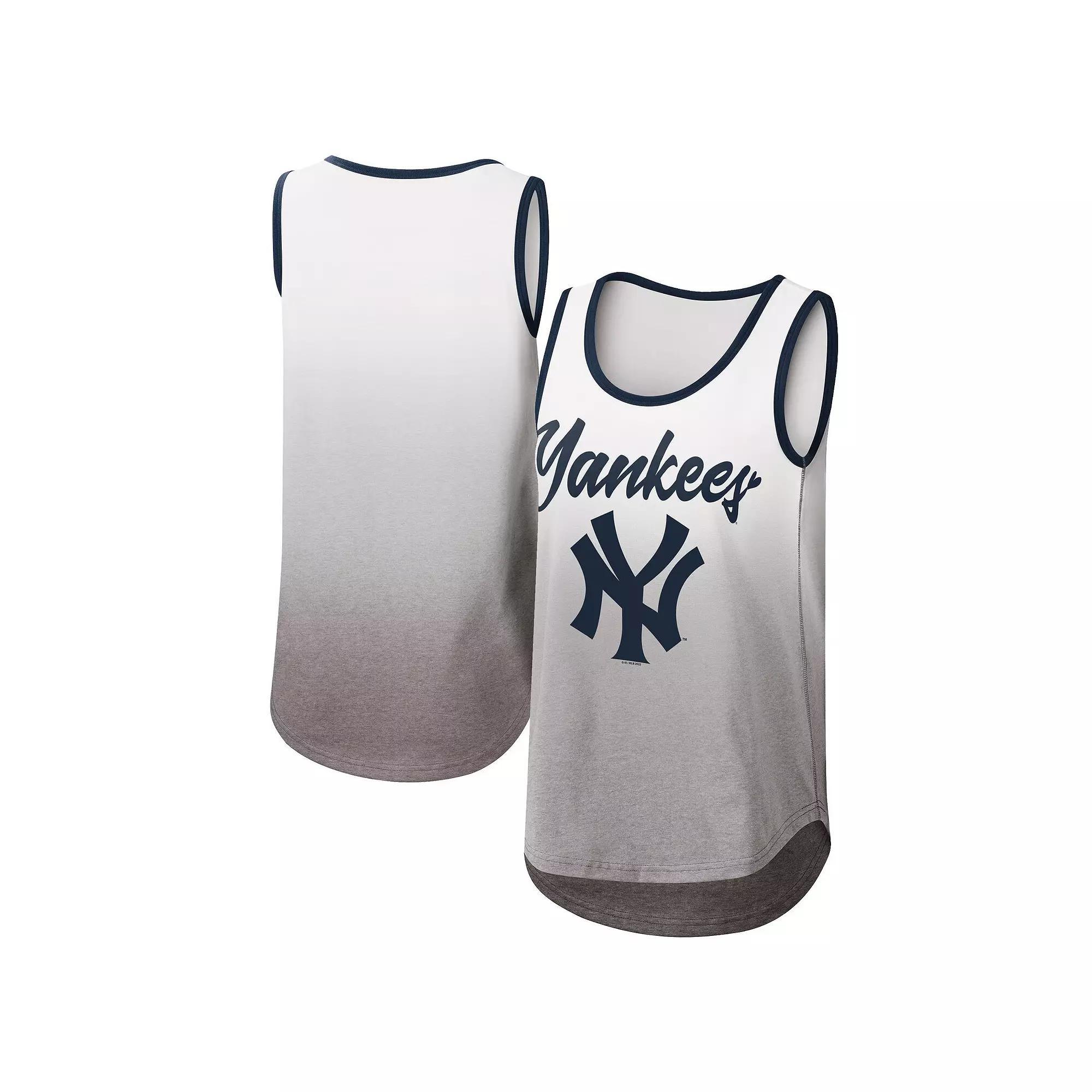 Women's G-III 4Her by Carl Banks White New York Yankees Logo Opening Day Tank Top, Size: Large Product Image