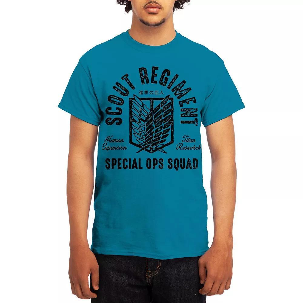 Men's Attack on Titan Sketch Design Group Tee, Boy's, Size: XXL, Lt Blue Product Image