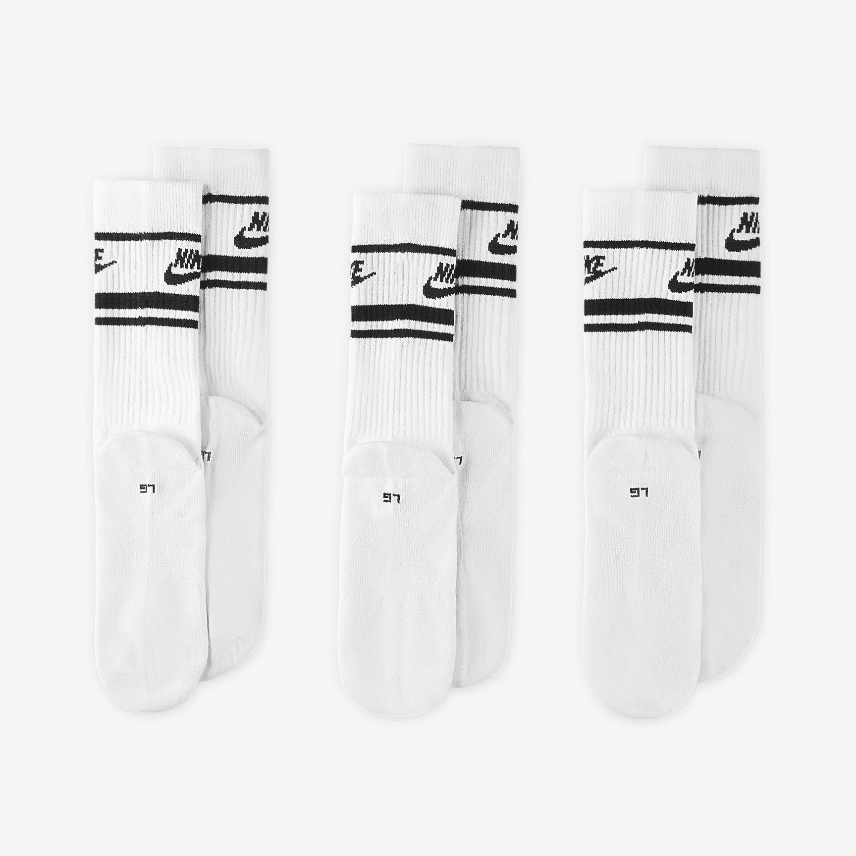 Nike Sportswear Dri-FIT Everyday Essential Crew Socks (3 Pairs) Product Image