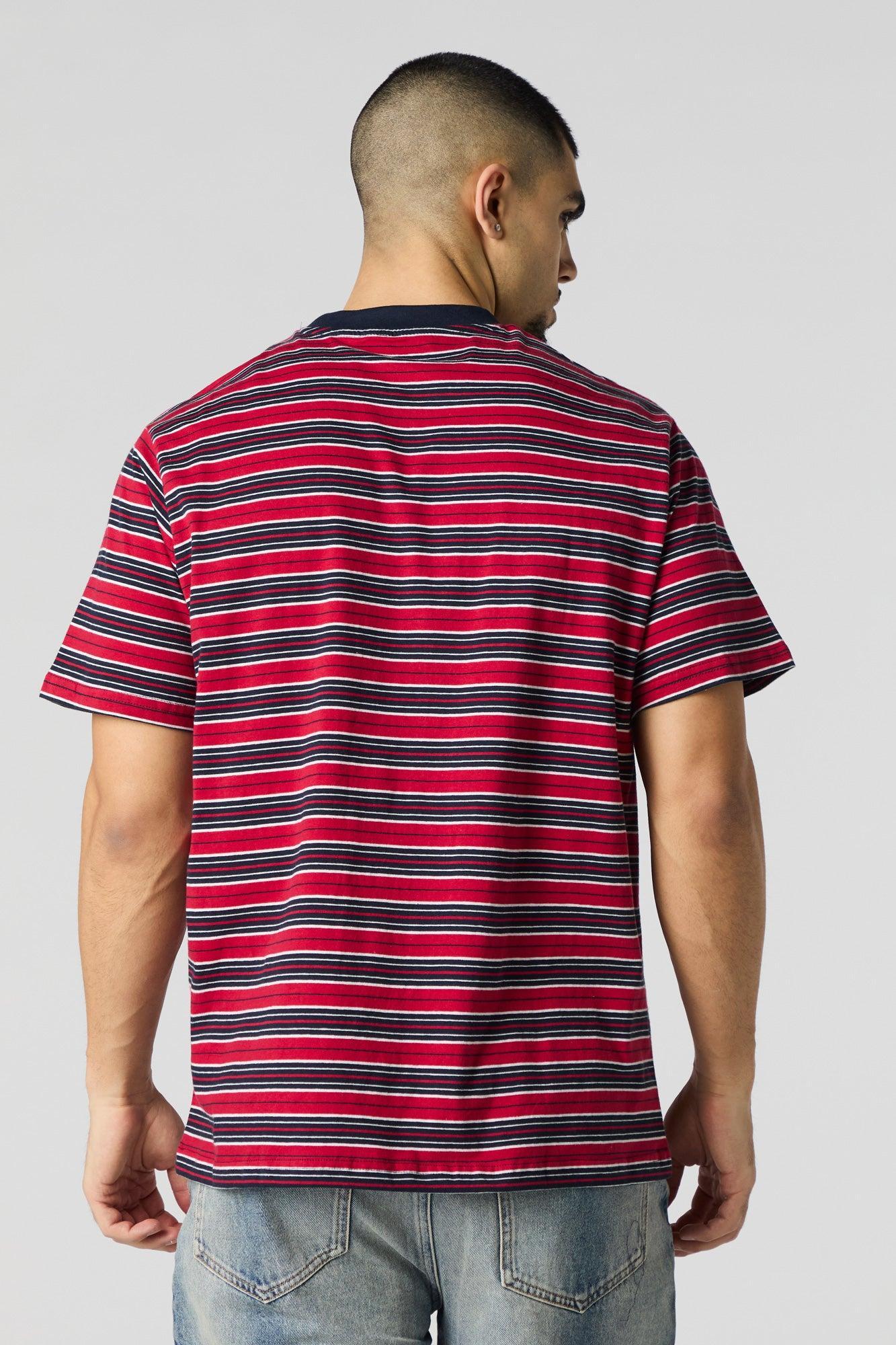 Multi-Striped Crewneck T-Shirt Male Product Image