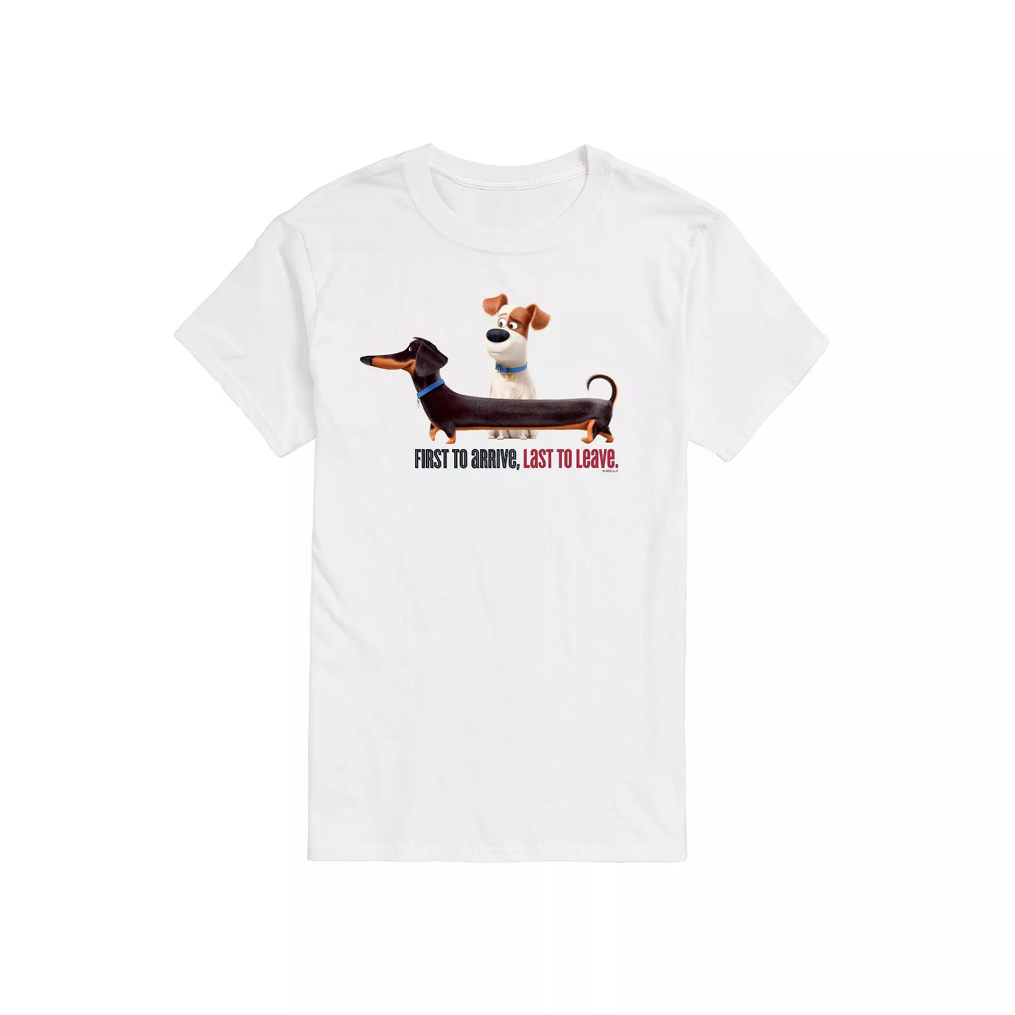Big & Tall The Secret Life of Pets First To Arrive Dachshund Graphic Tee, Mens Product Image