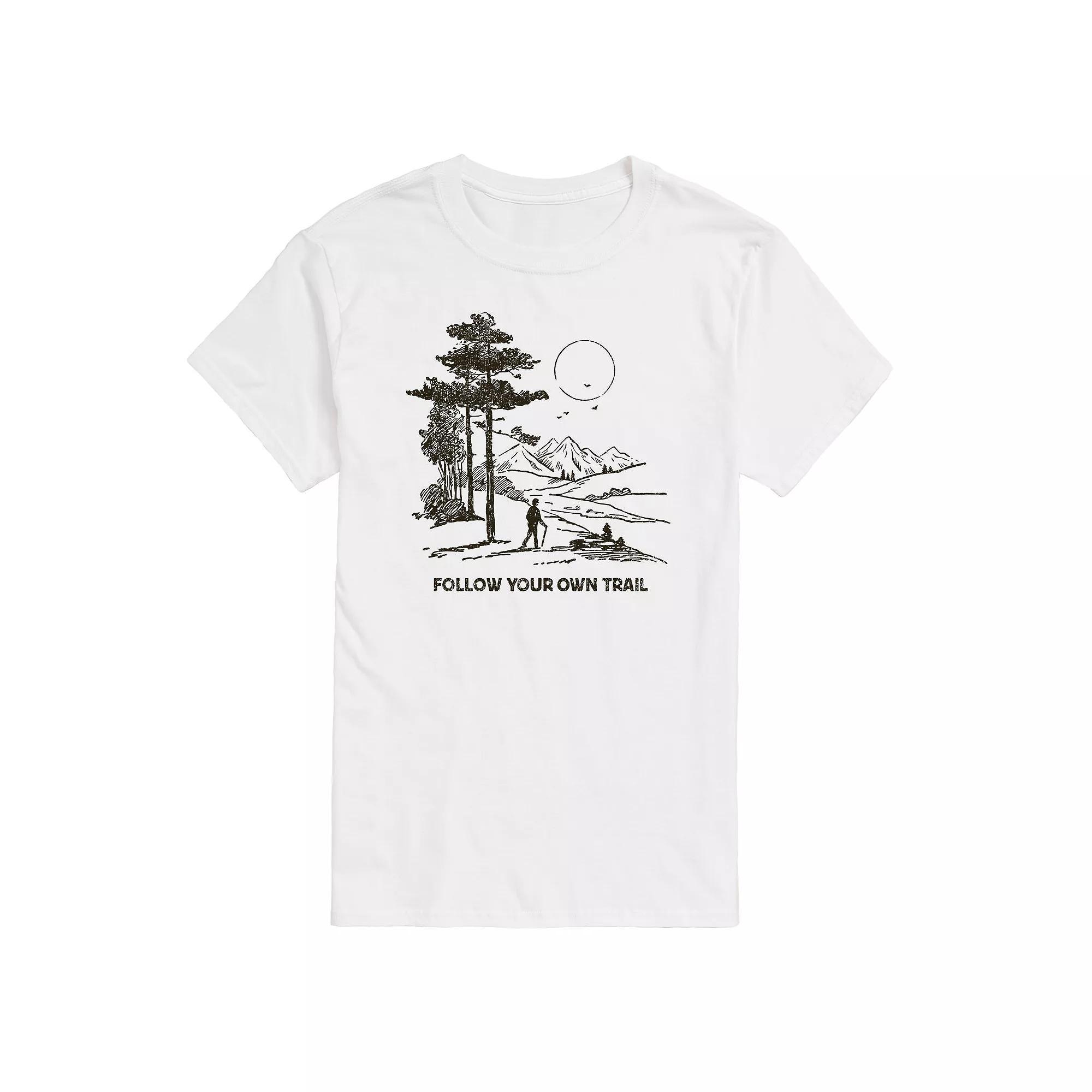 Mens Follow Your Own Trail Graphic Tee Product Image