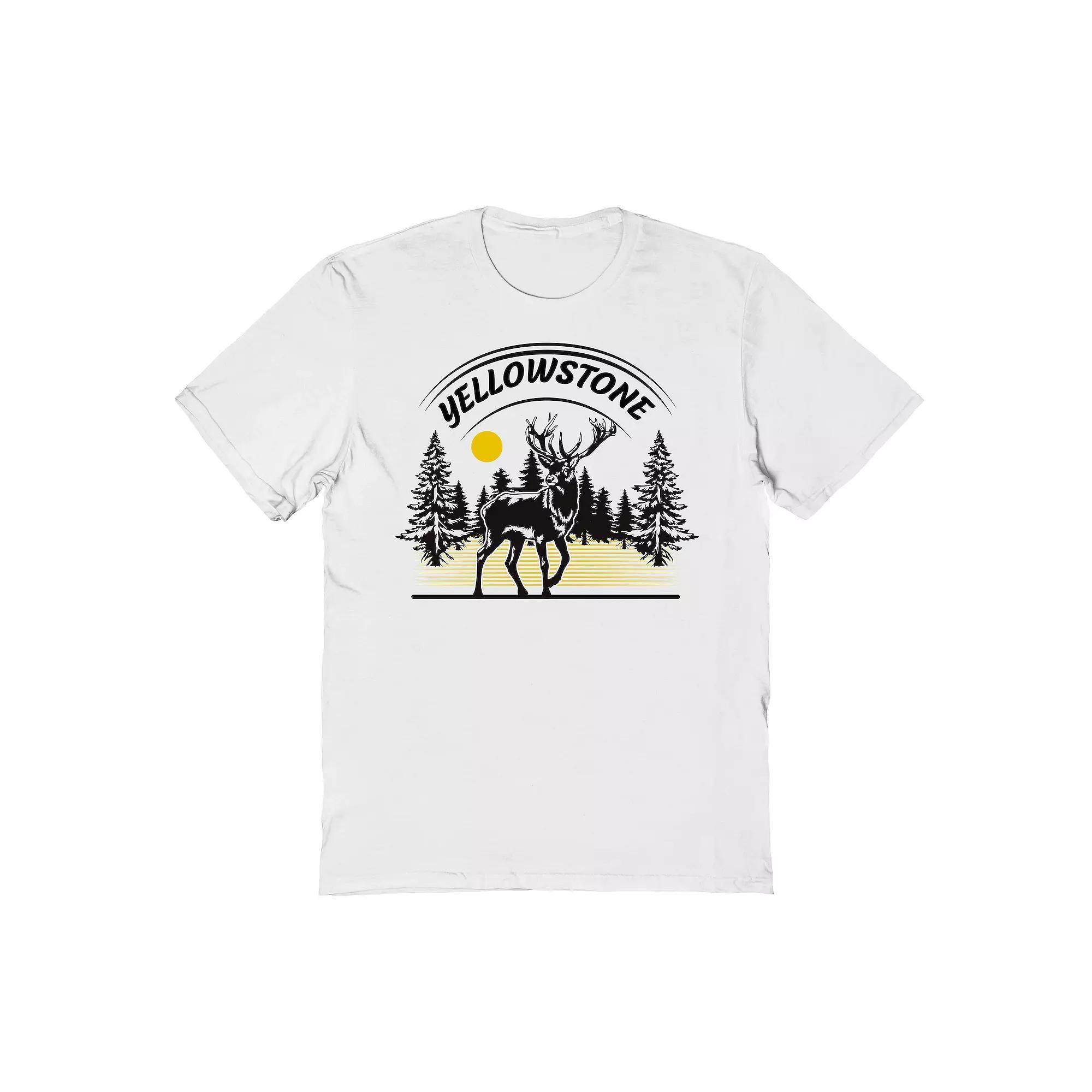 Men's Country Parks National Park Graphic Tee, Size: Large, White Product Image