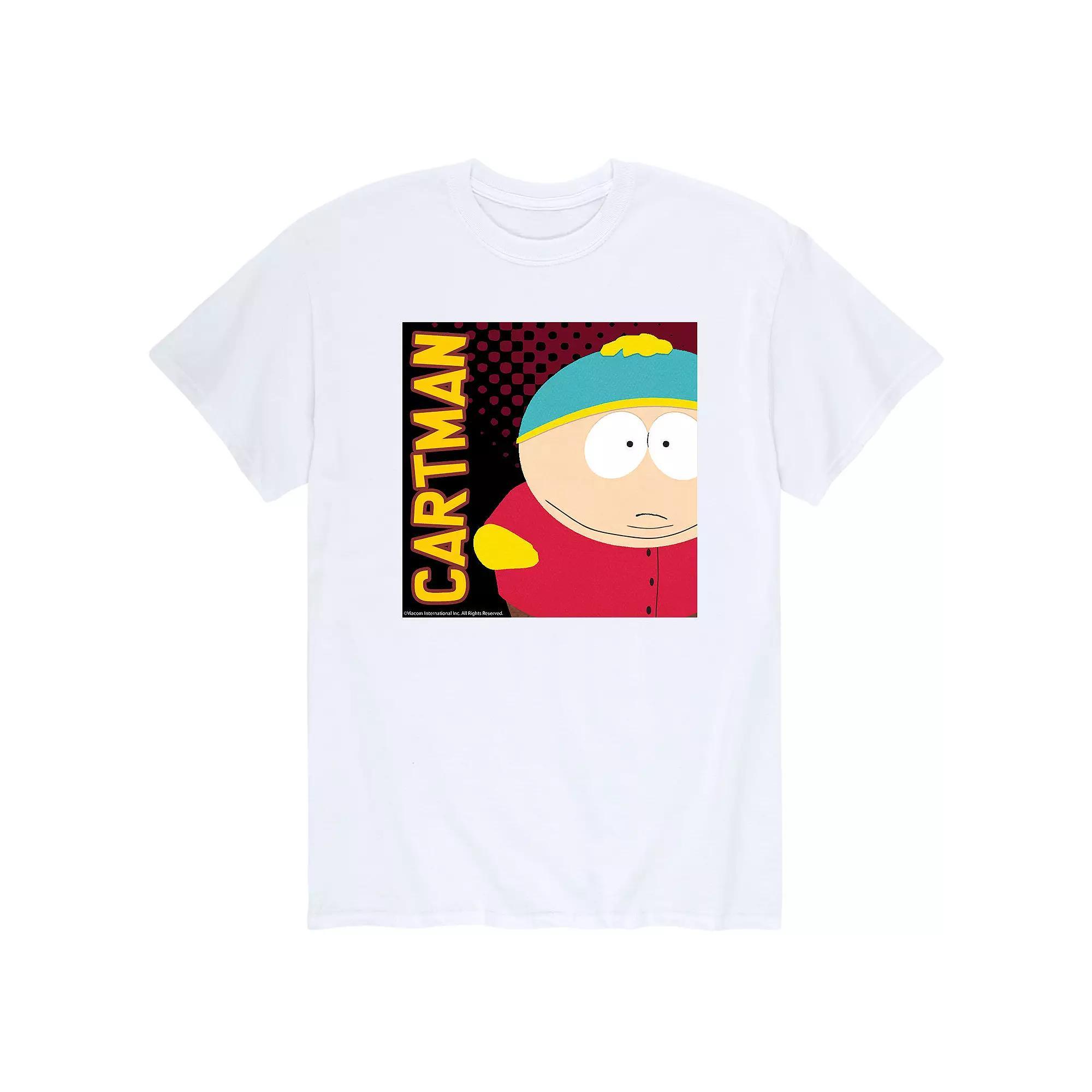 Mens South Park Cartman Tee Athletic Grey Product Image