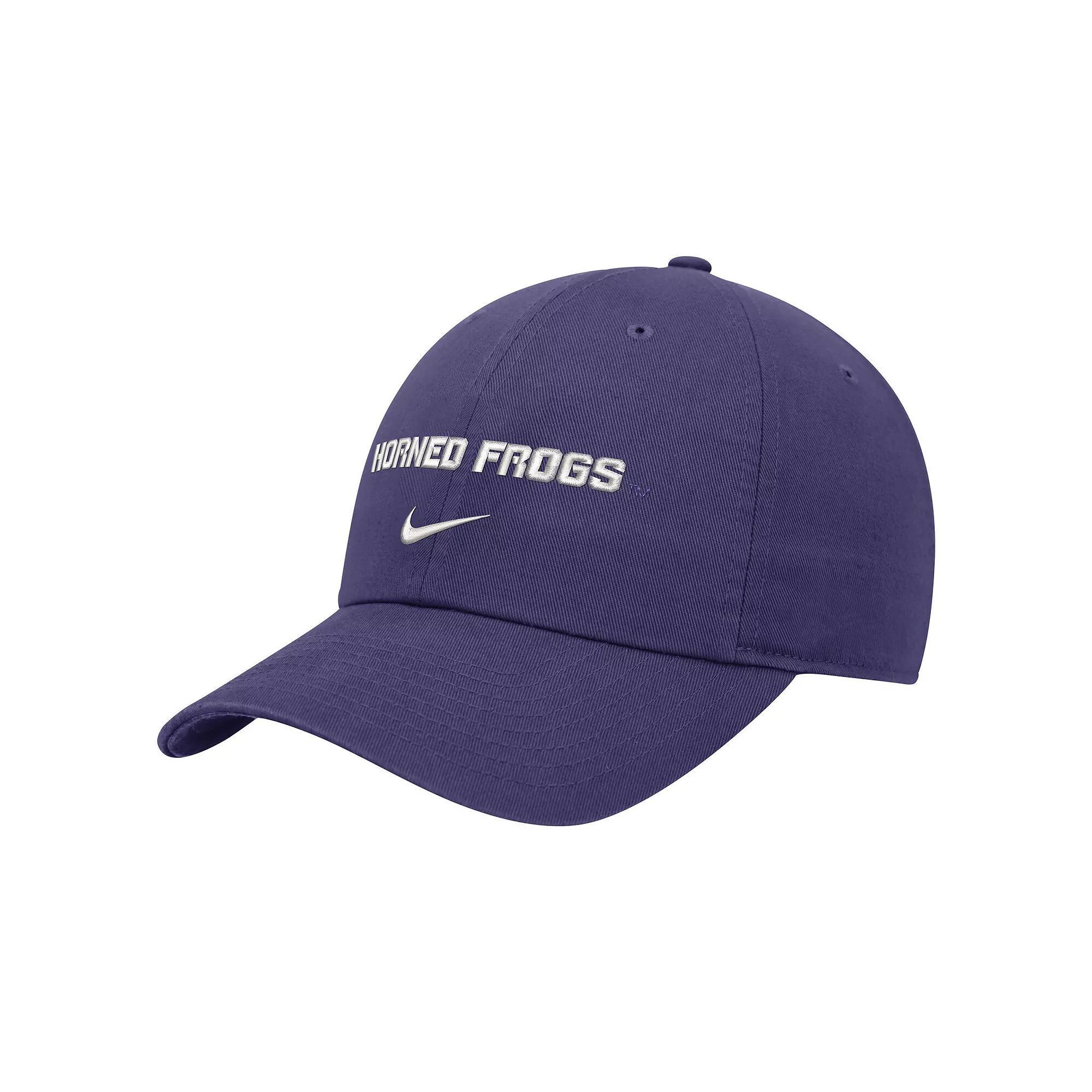 Men's Nike Purple TCU Horned Frogs 2024 Sideline Club Adjustable Hat Product Image