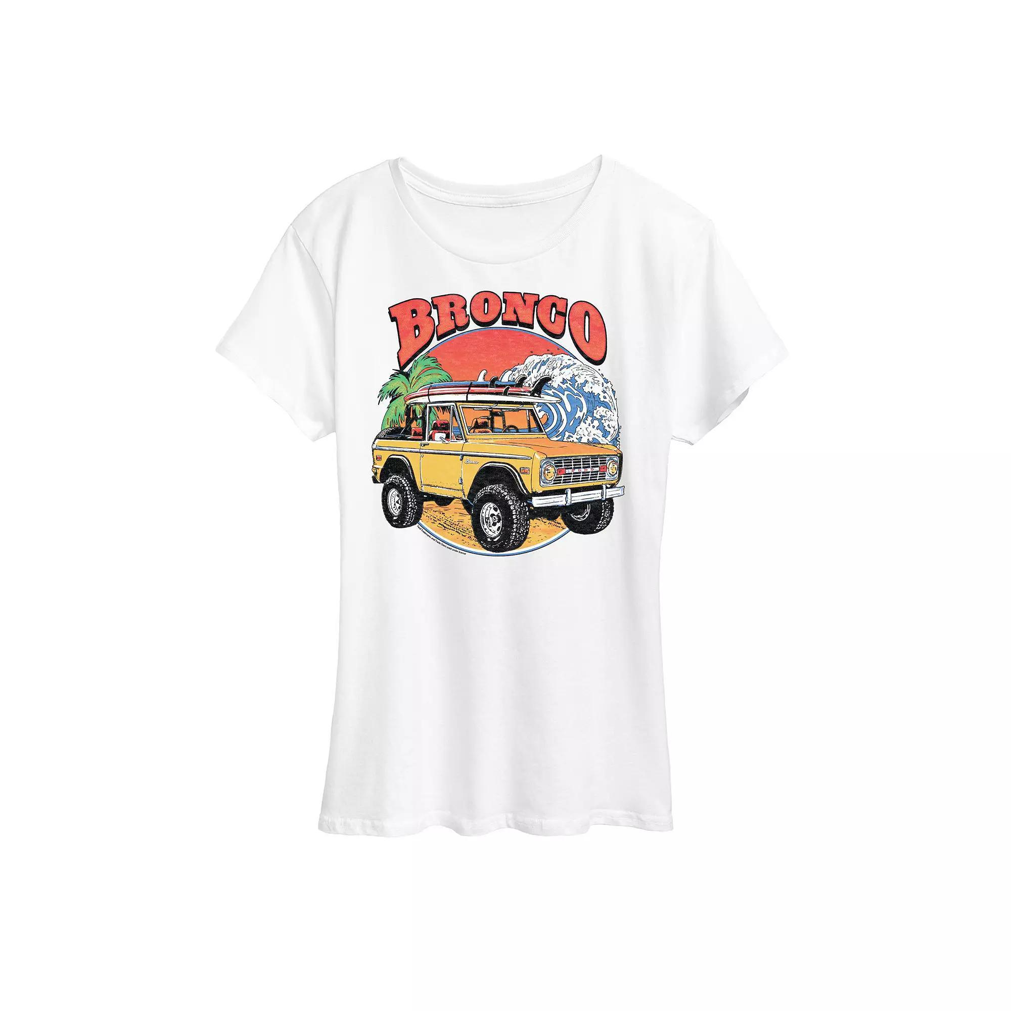 Womens Ford Bronco Beach Graphic Tee Product Image