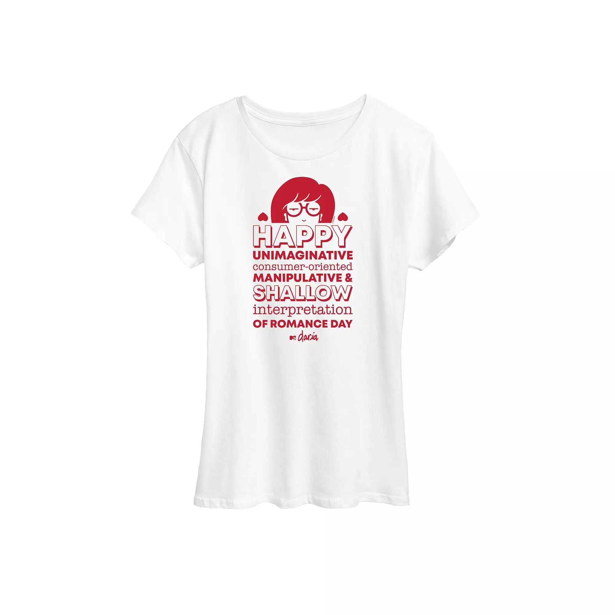 Womens Daria Romance Day Graphic Tee, Girls Product Image