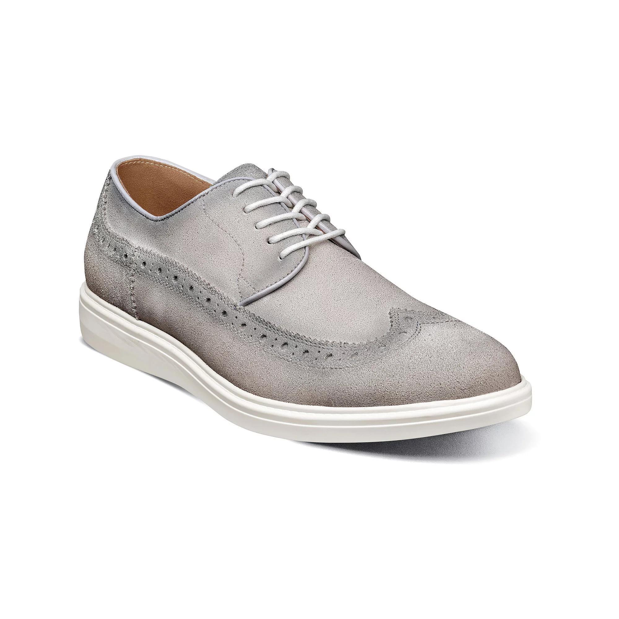 Stacy Adams Trudell Men's Wingtip Oxfords, Size: 9.5, Light Gray Product Image
