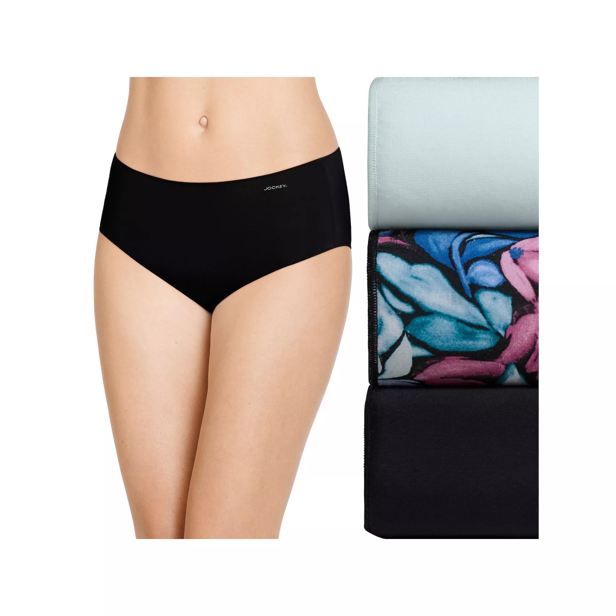 Womens Jockey No Panty Line Promise 3-Pack Hip Brief Panty Set 1772 Product Image
