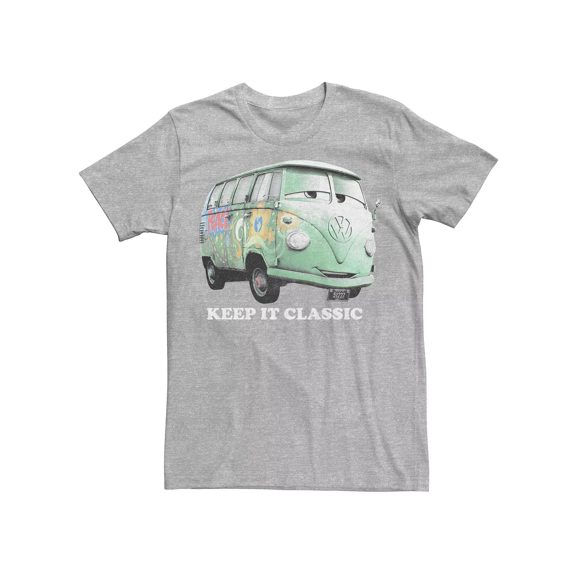 Disney / Pixar's Car Fillmore Men's Keep It Classic Tee, Size: XL, Athletic Grey Product Image