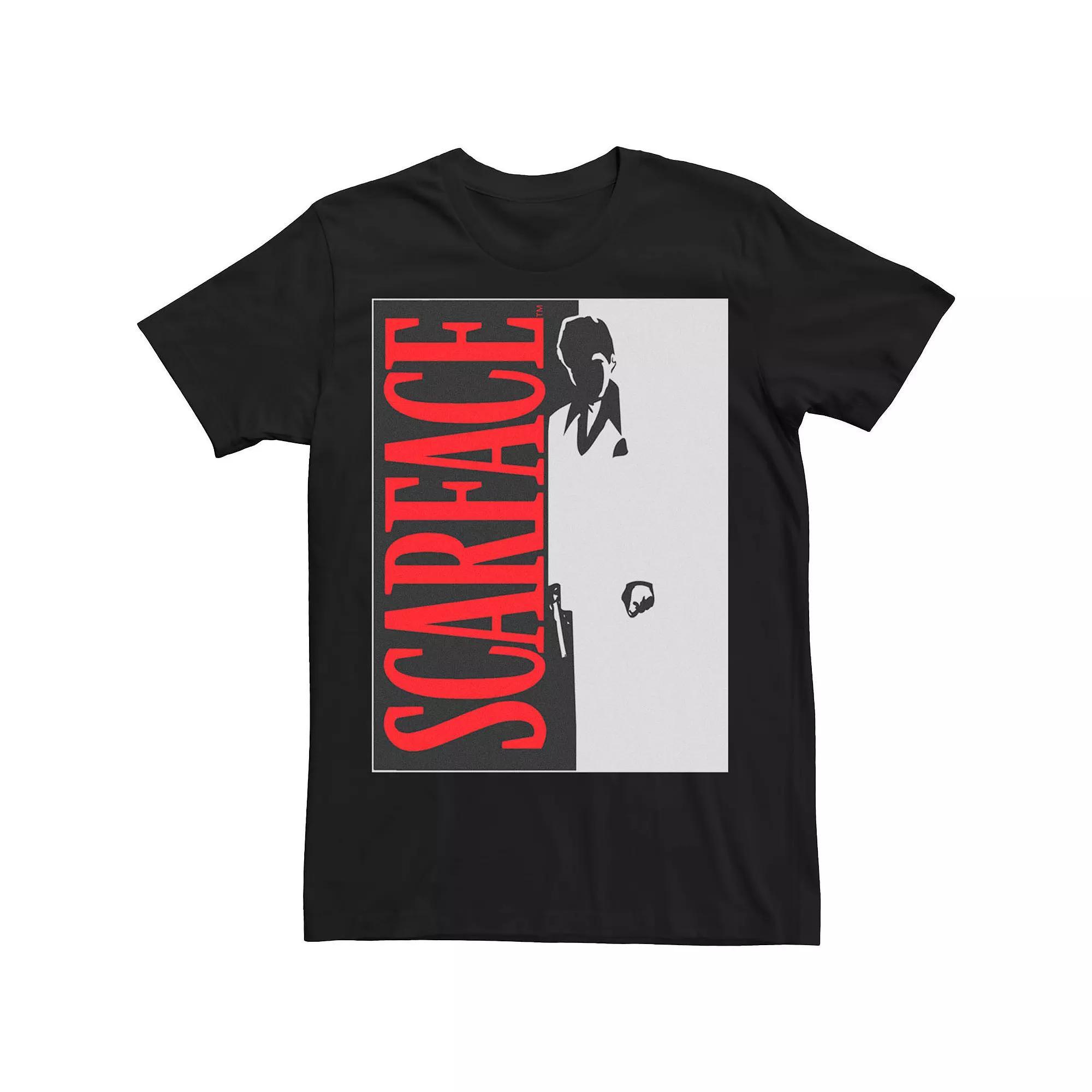 Big & Tall Scarface Poster Art Tee, Men's, Size: 4XL, Black Product Image