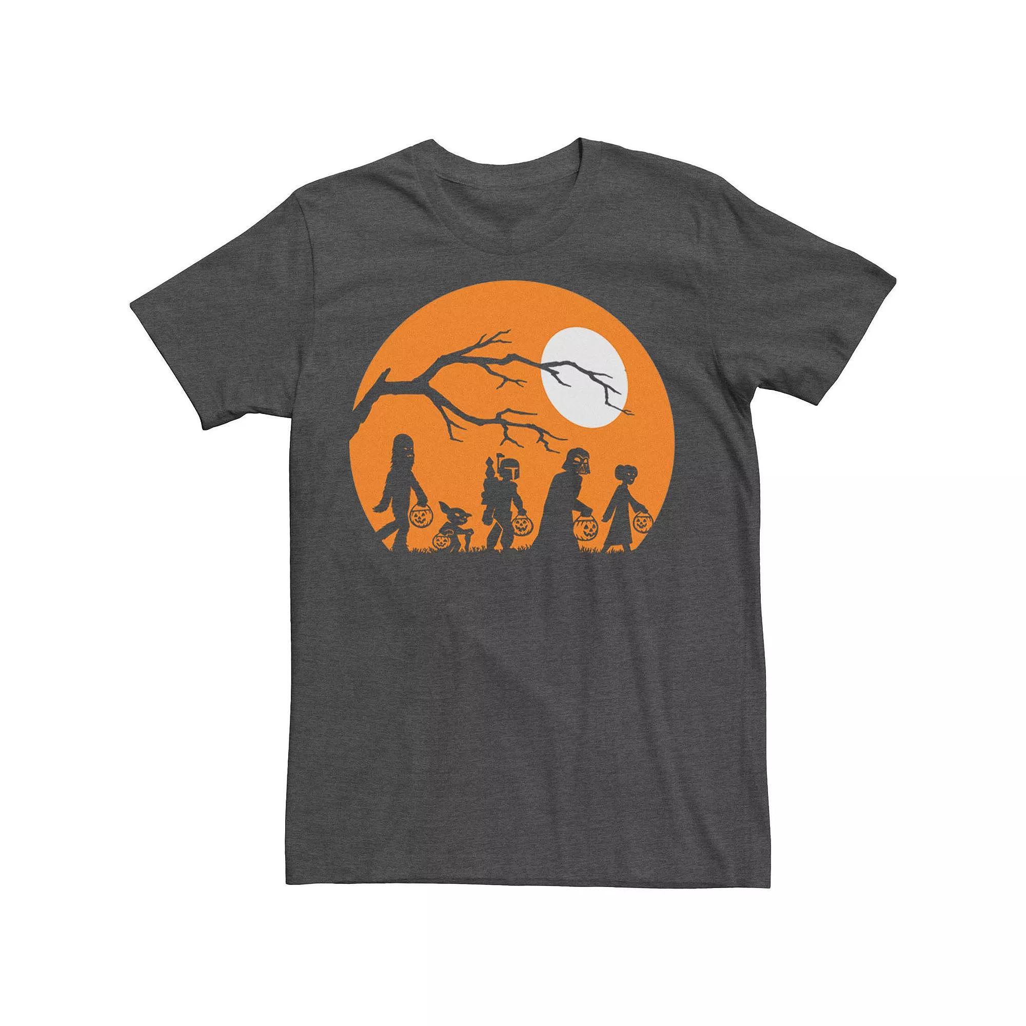 Big & Tall Star Wars The Haunt Silhouette Halloween Tee, Men's, Size: 5XL, Grey Heather Product Image