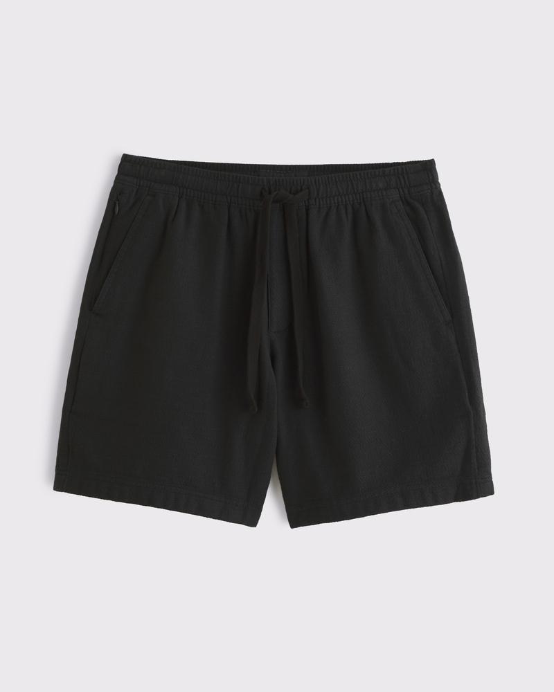 Cotton Texture Pull-On Short Product Image