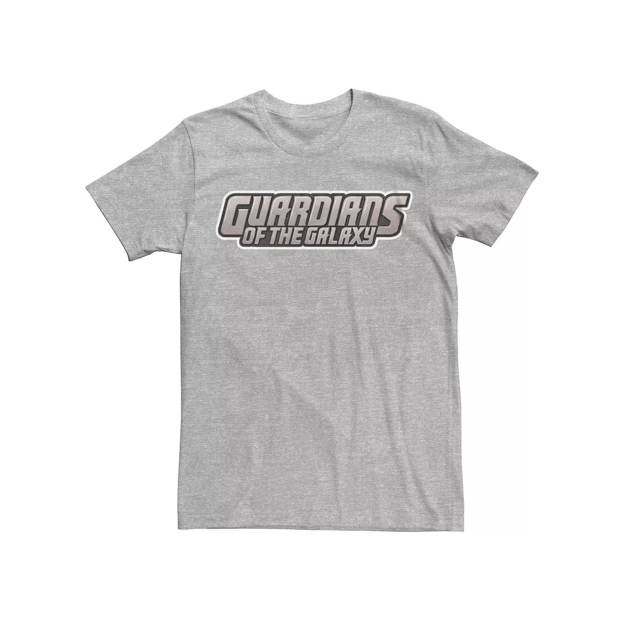Mens Marvel Guardians Of The Galaxy Gradient Logo Graphic Tee Athletic Grey Product Image