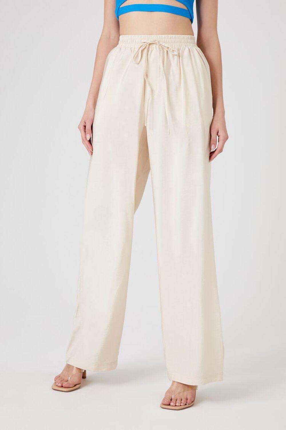 Drawstring Wide-Leg Pants | Forever 21 Product Image