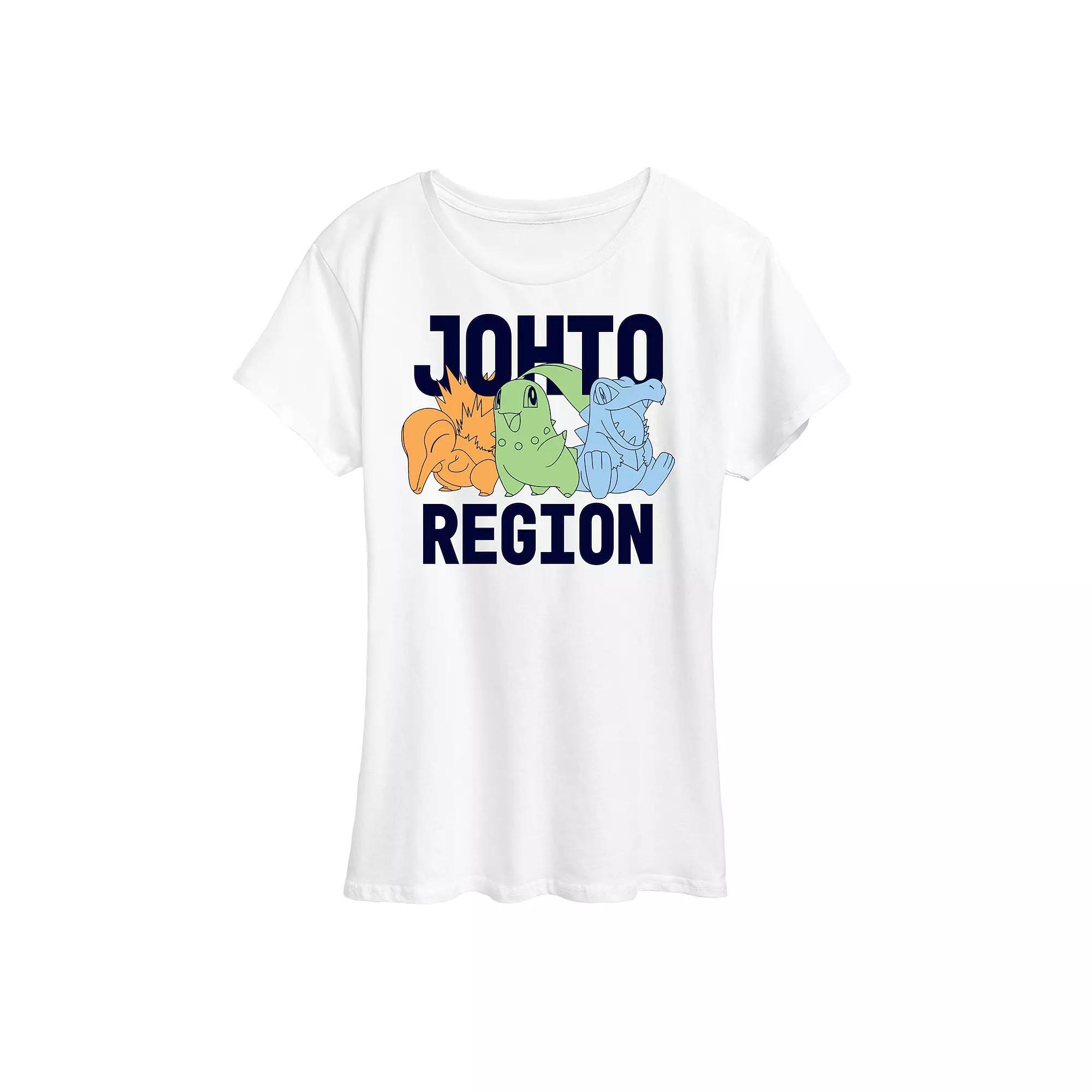 Womens Pokemon Johto Region Graphic Tee Product Image