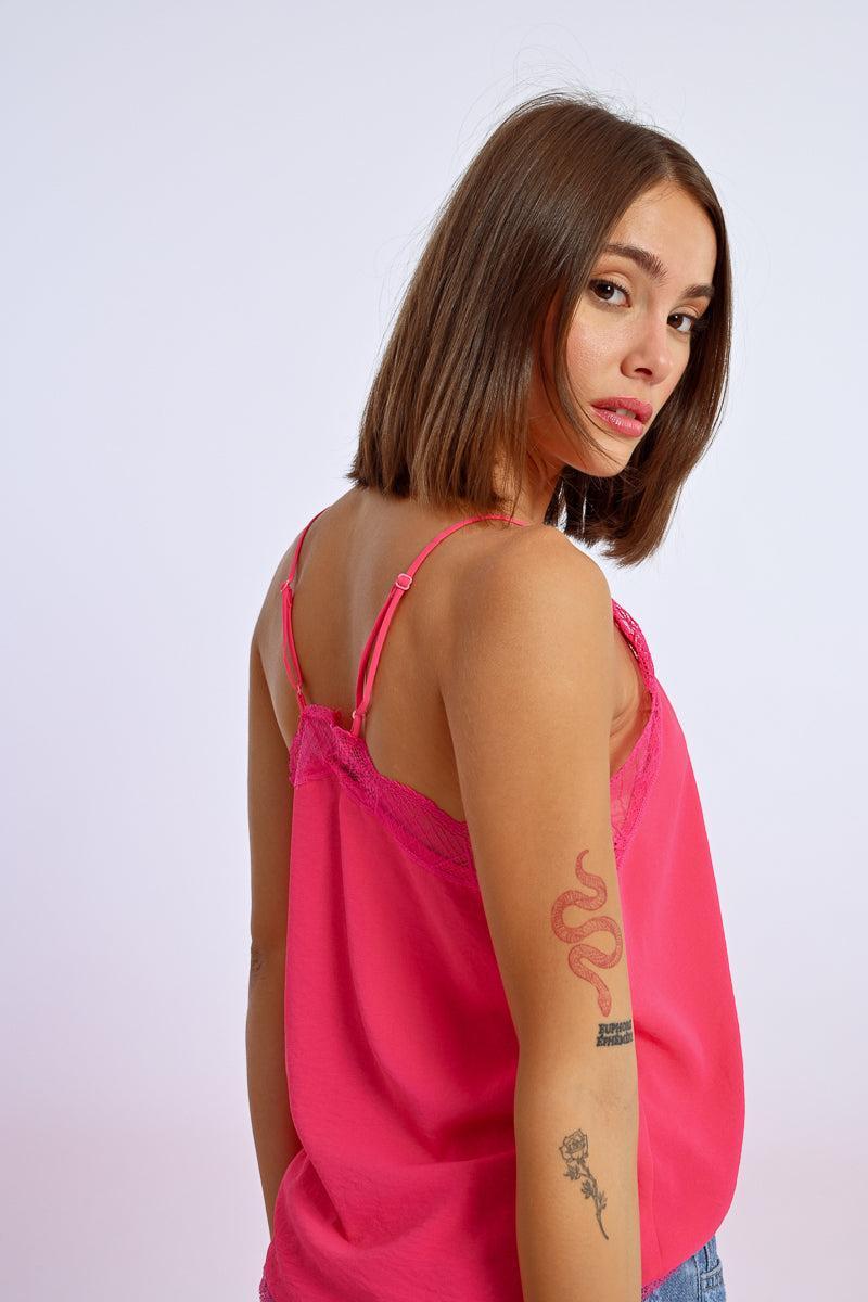 Lace Trim Power Cami Product Image