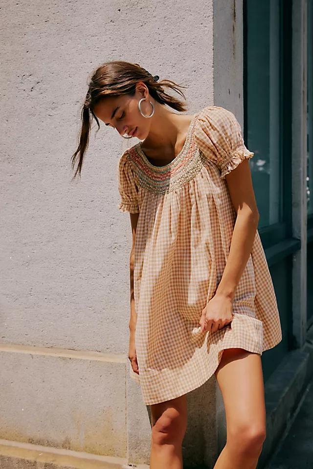 Poet Plaid Mini Dress Product Image