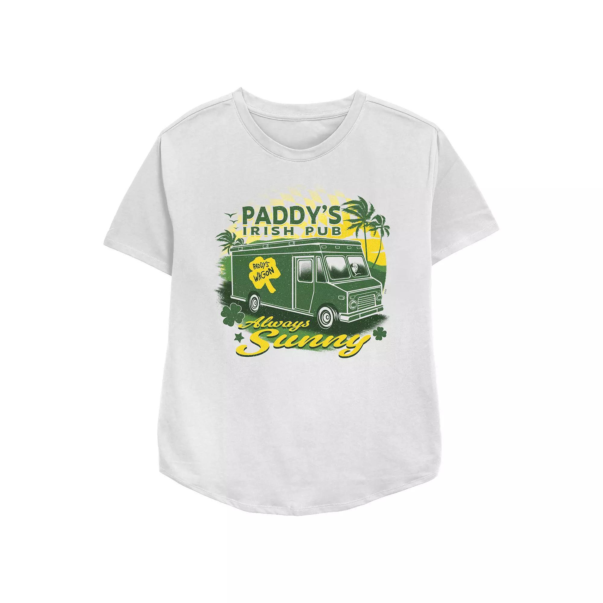 Women's It's Always Sunny In Philadelphia Paddy's Irish Pub Relaxed Fit Graphic Tee, Size: XXL, White Product Image