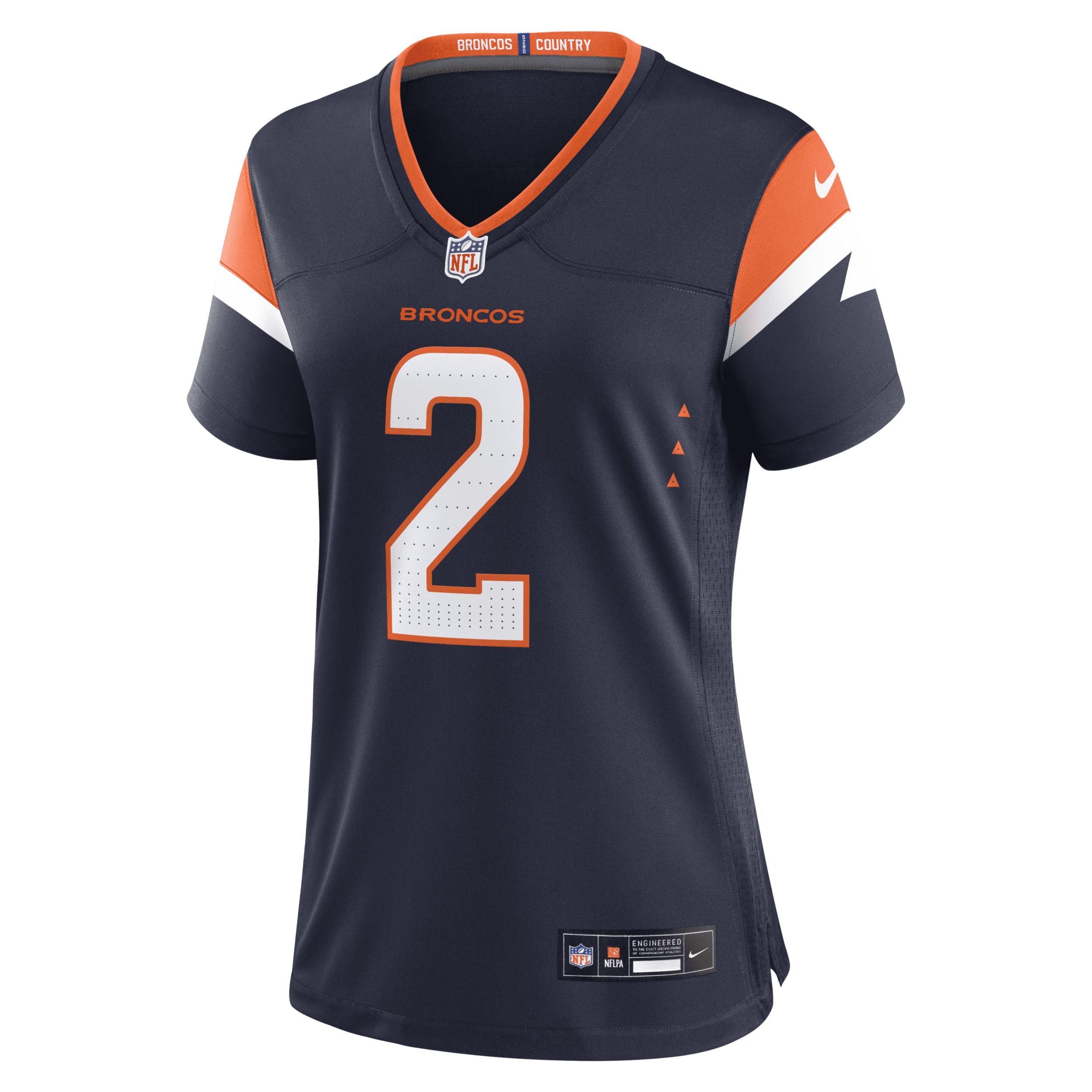 Women's Nike Patrick Surtain II Navy Denver Broncos Mile High Collection Alternate Game Jersey, Size: XL, Blue Product Image