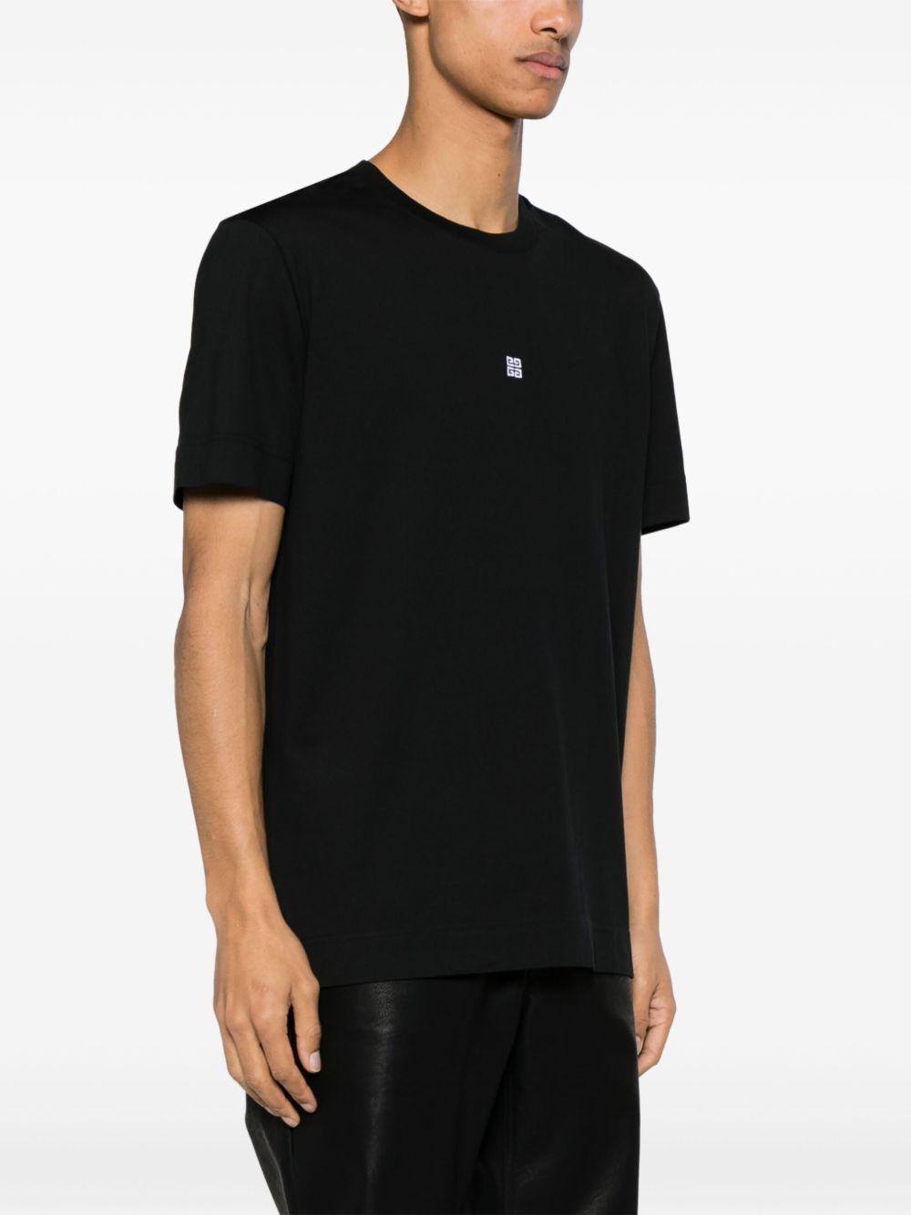 4G-embroidered cotton T-shirt Product Image