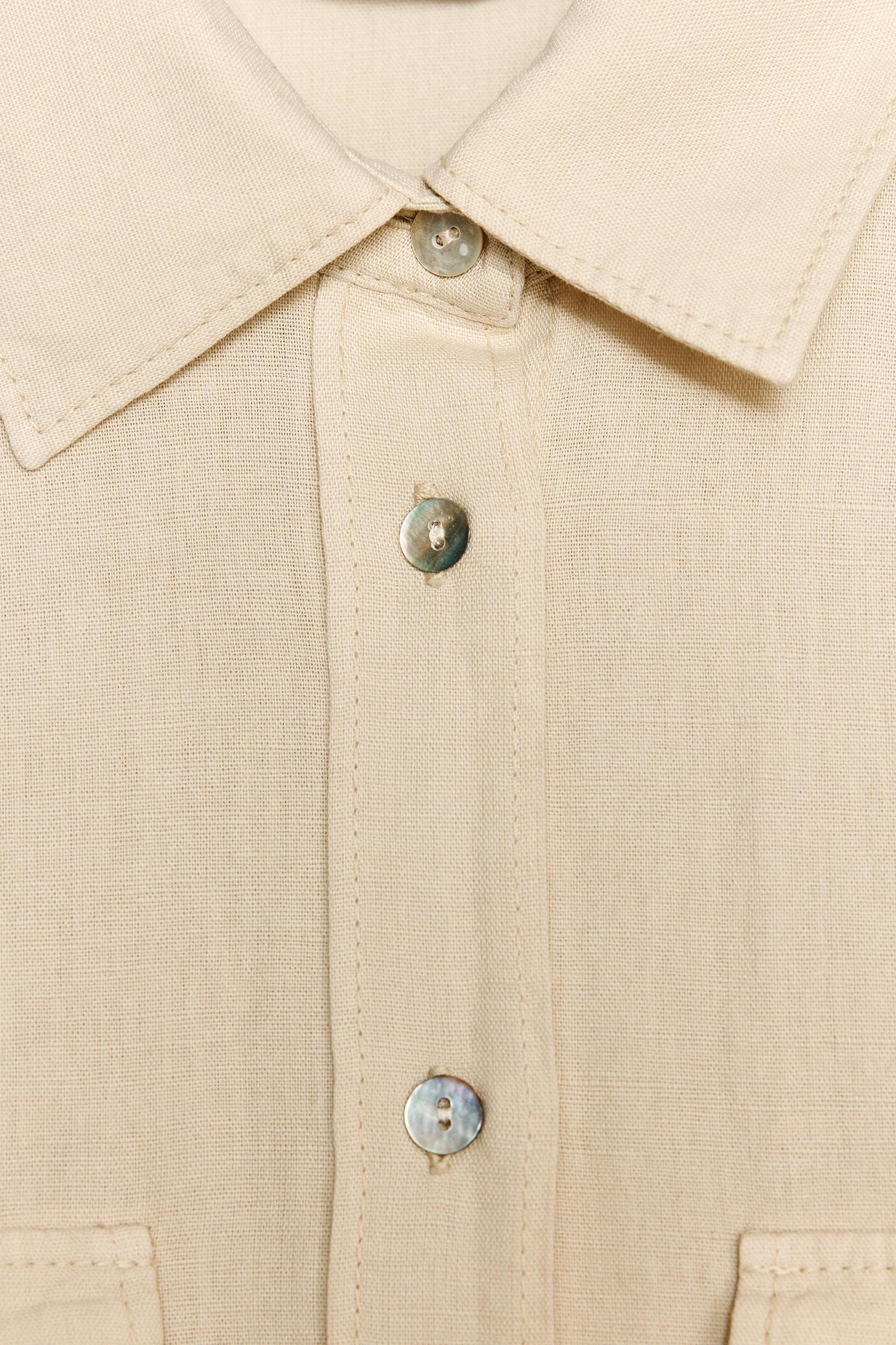 LINEN BLEND POCKET SHIRT ZW COLLECTION Product Image