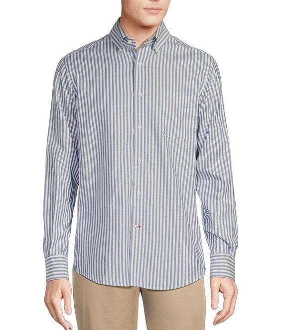 Cremieux Blue Label Stripe Oxford Long Sleeve Woven Shirt Product Image