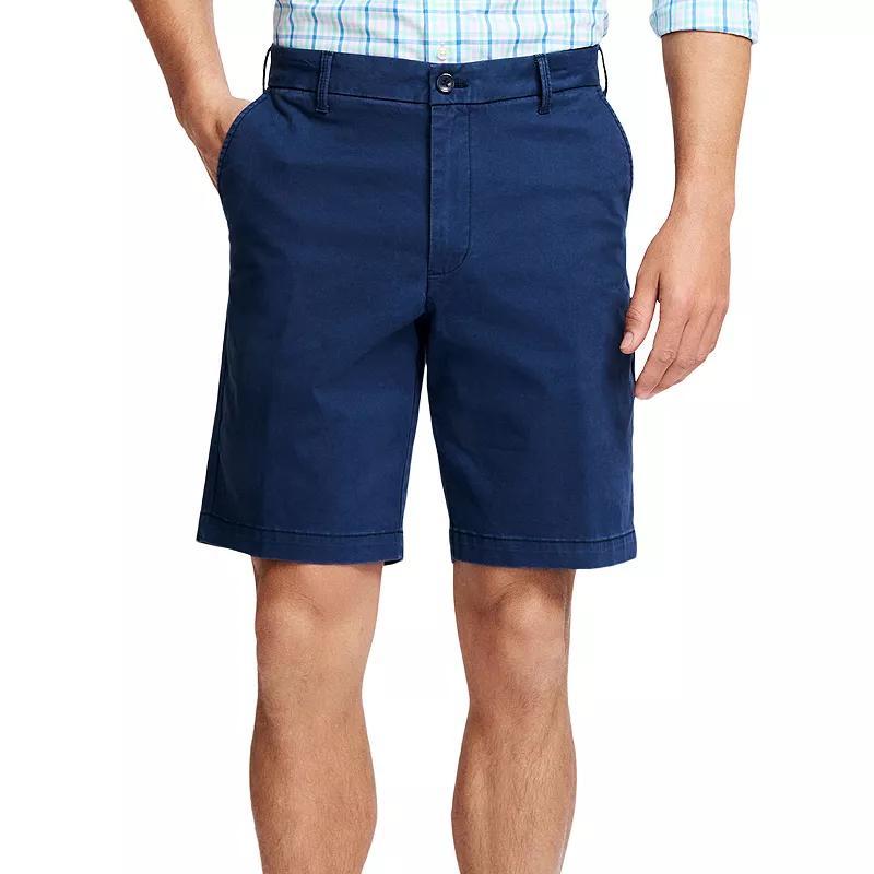 Men's IZOD Saltwater 9.5-in. Flat Front Shorts, Size: 38, Harbor Blue Product Image