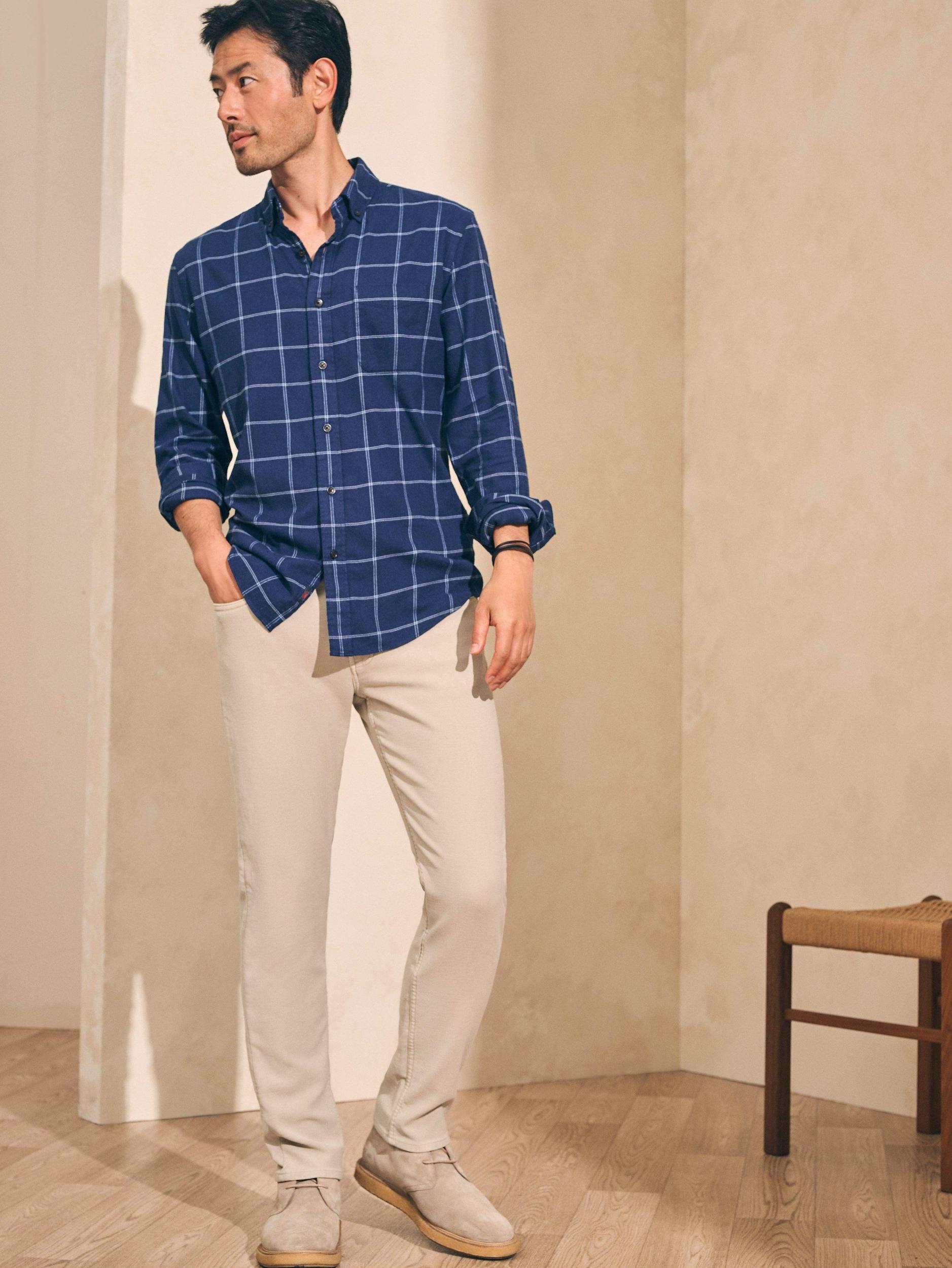 The All Time Shirt - Navy Dusk Windowpane Male Product Image