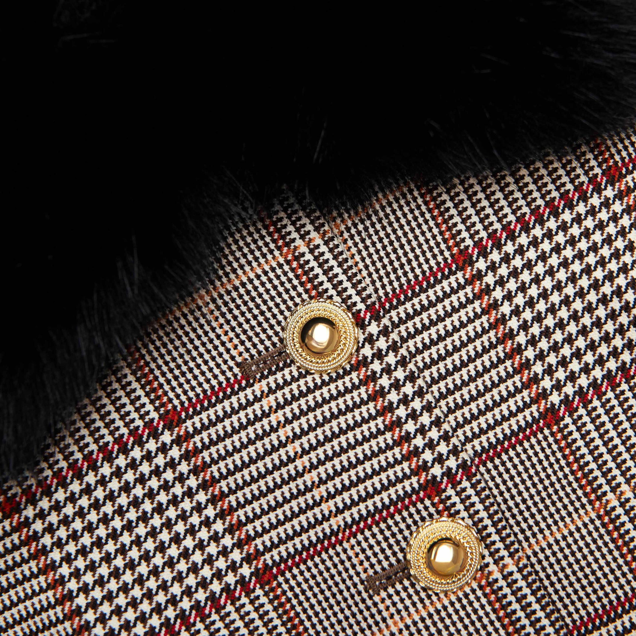 Brown Check Shorts Product Image